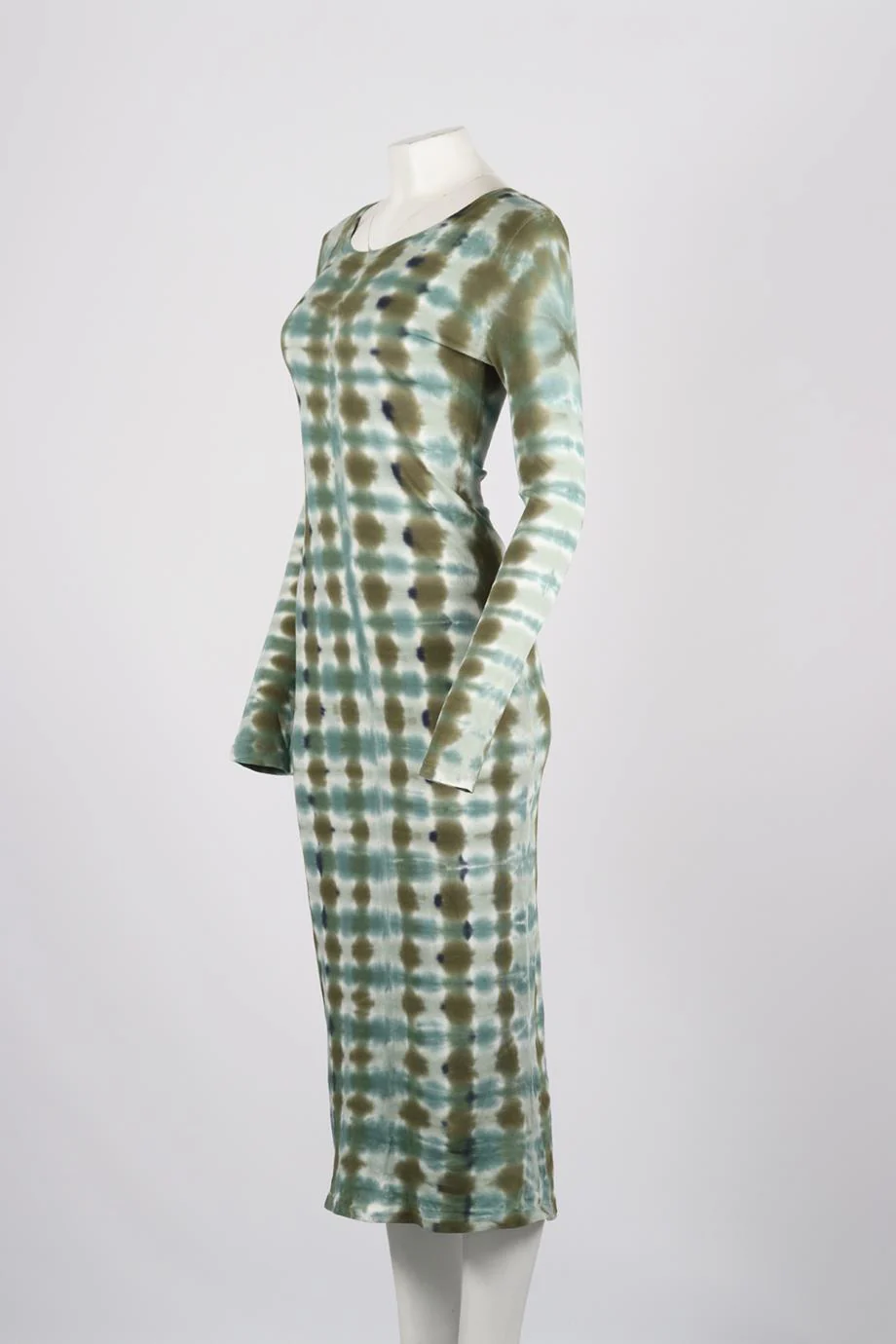 RAQUEL ALLEGRA TIE DYED COTTON JERSEY MIDI DRESS UK 8 - Image 3
