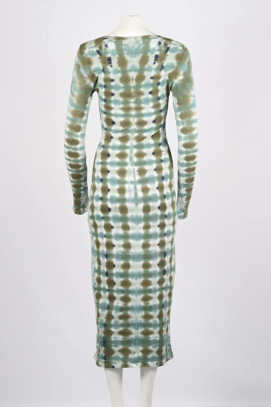 RAQUEL ALLEGRA TIE DYED COTTON JERSEY MIDI DRESS UK 8 - Image 4