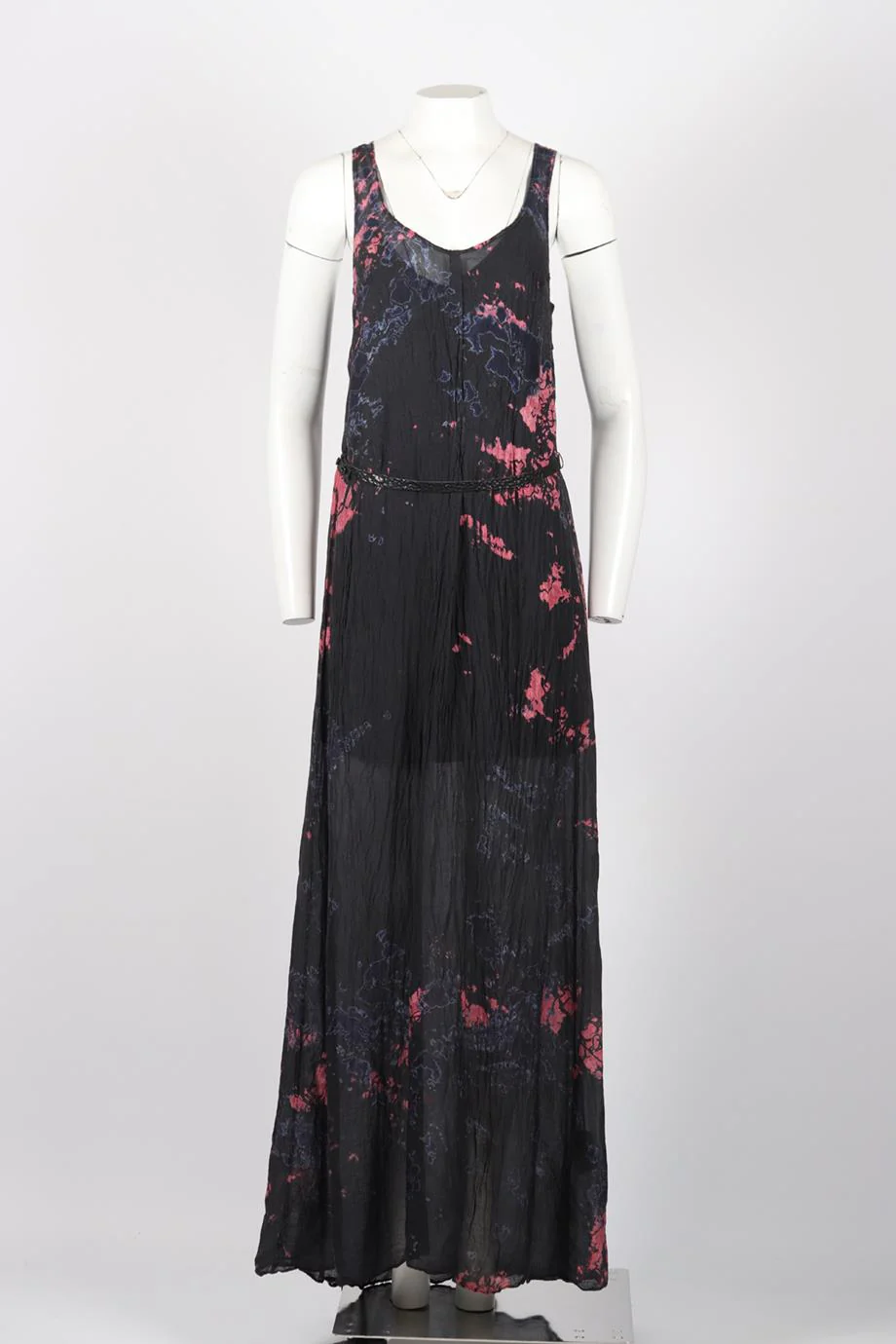 RAQUEL ALLEGRA TIE DYED SILK MAXI DRESS UK 8 - Image 2