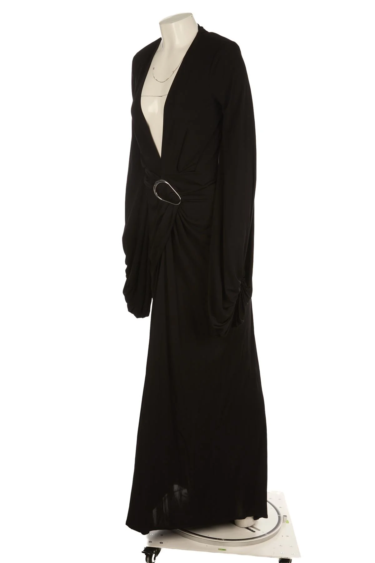 RAT & BOA BLACK JERSEY MAXI DRESS SMALL - Image 3