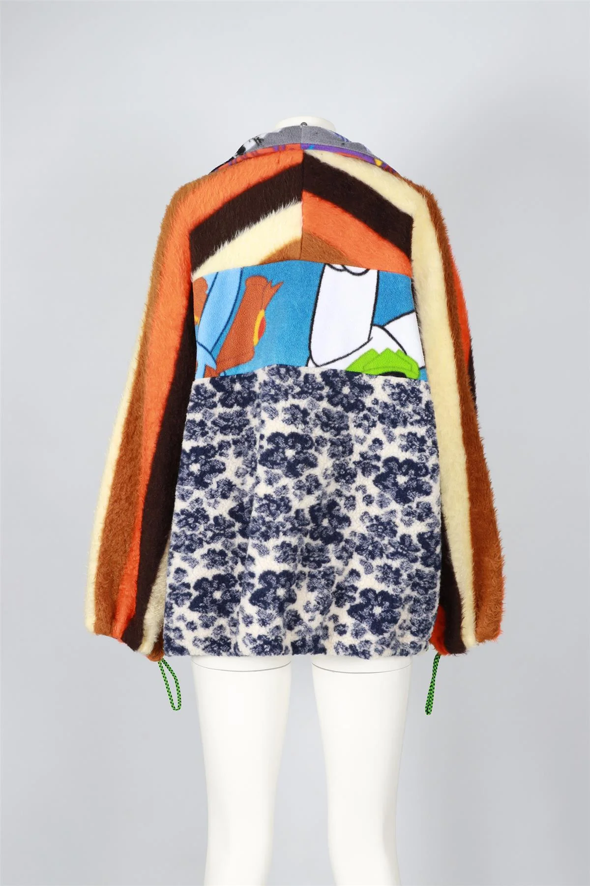 RAVE REVIEW MULTICOLOUR FLEECE SWEATSHIRT EU 38 UK 10 - Image 4