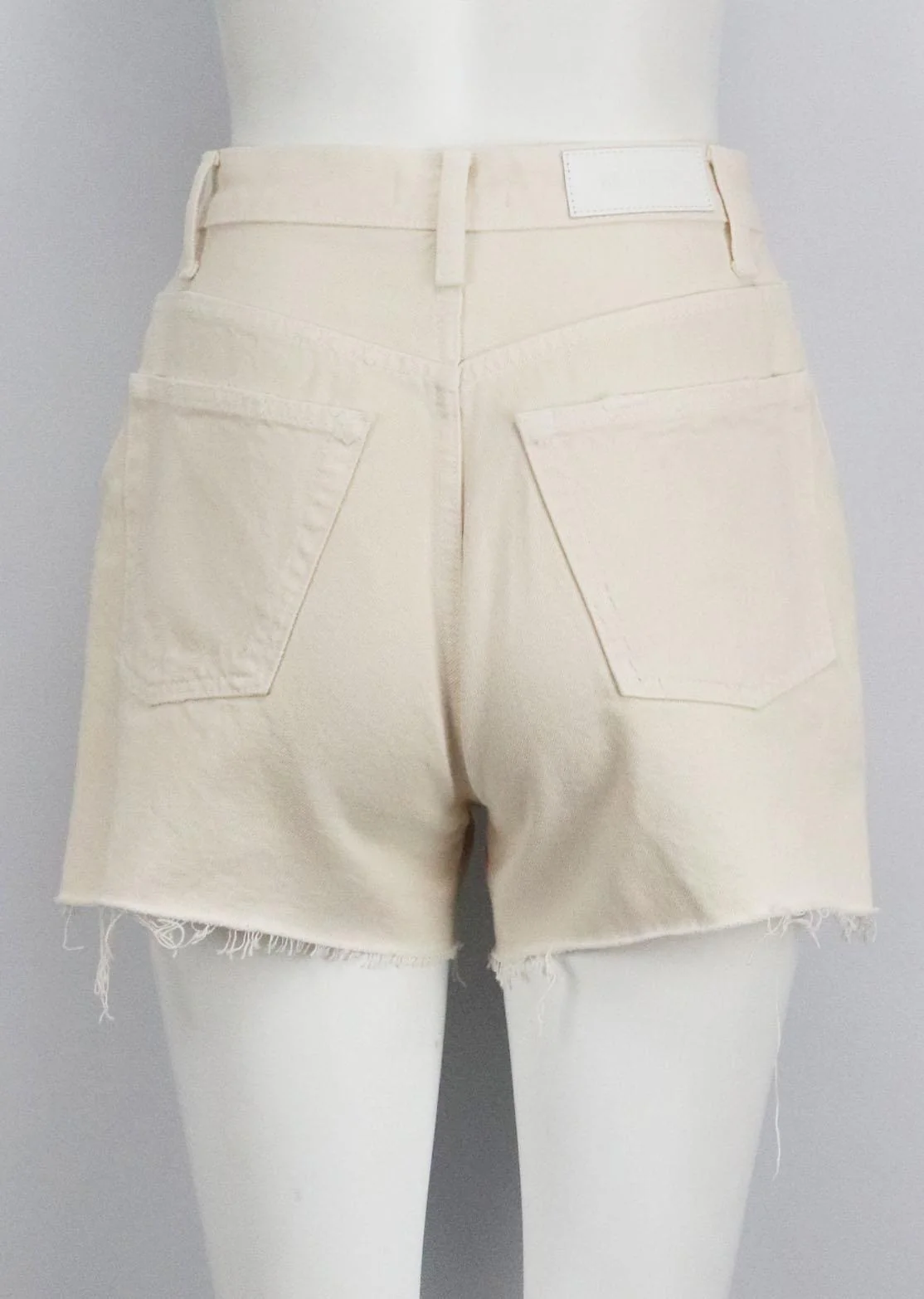 RE/DONE 50S DISTRESSED DENIM SHORTS W28 UK 10 - Image 4