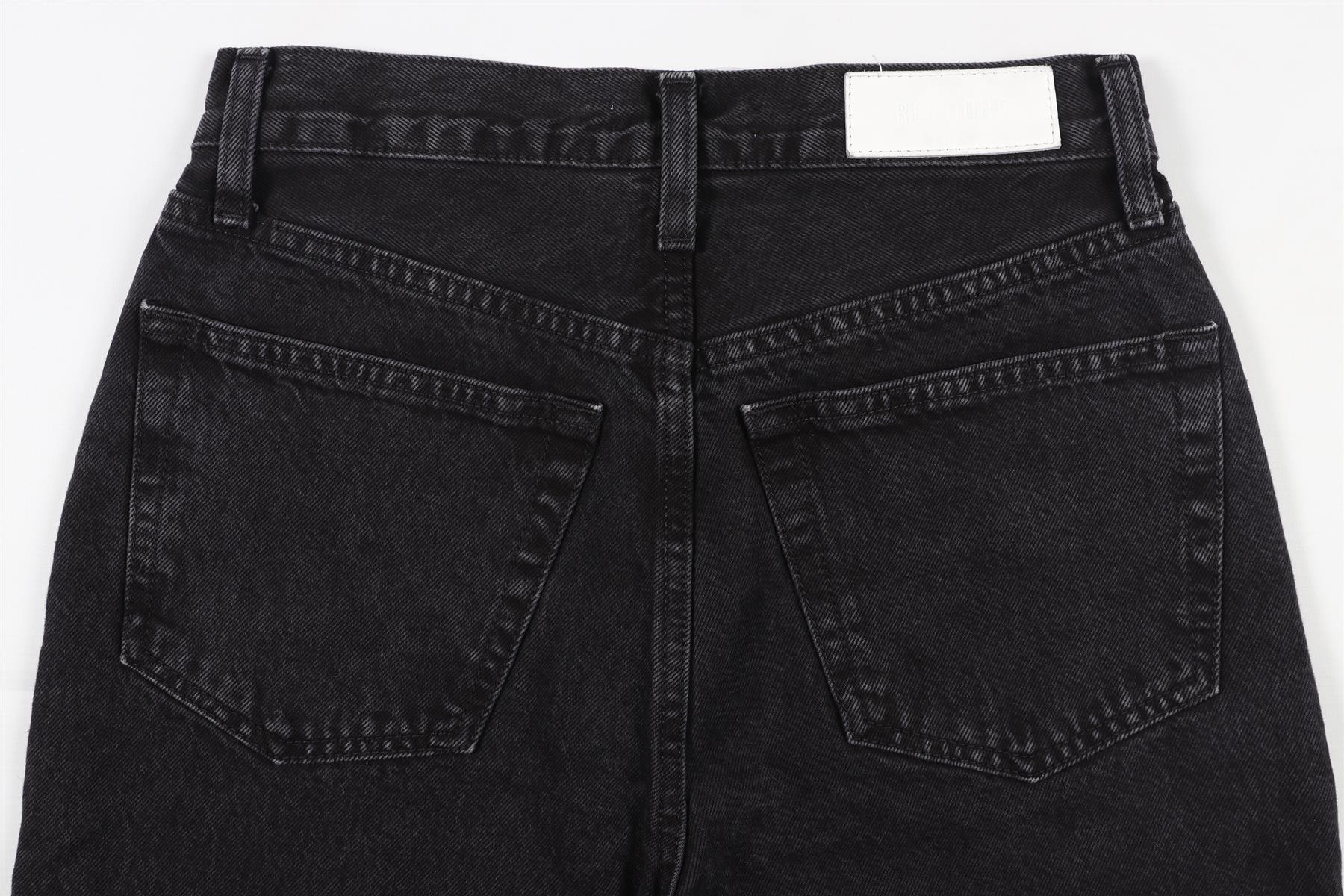 RE/DONE BLACK STRAIGHT LEG JEANS W24 - Image 5