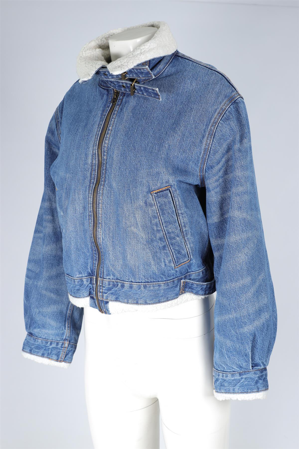 RE/DONE BLUE DENIM JACKET SMALL - Image 3