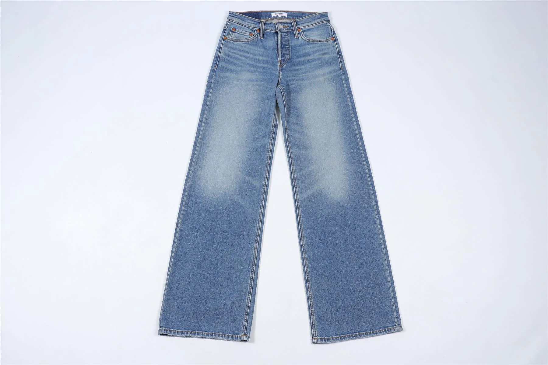 RE/DONE BLUE DENIM JEANS W24 UK 6 - Image 2
