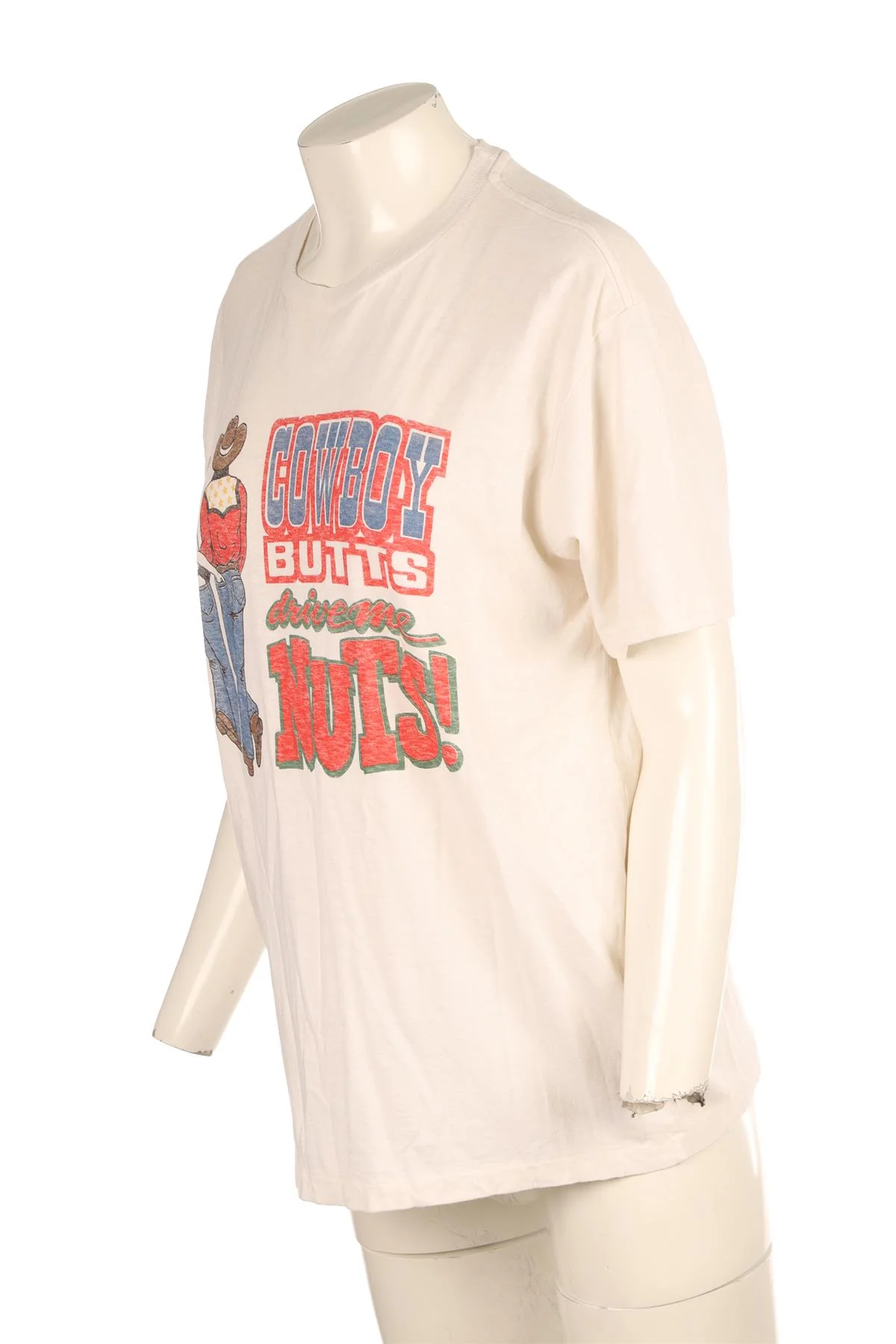 RE/DONE CREAM COTTON T-SHIRT XSMALL - Image 3