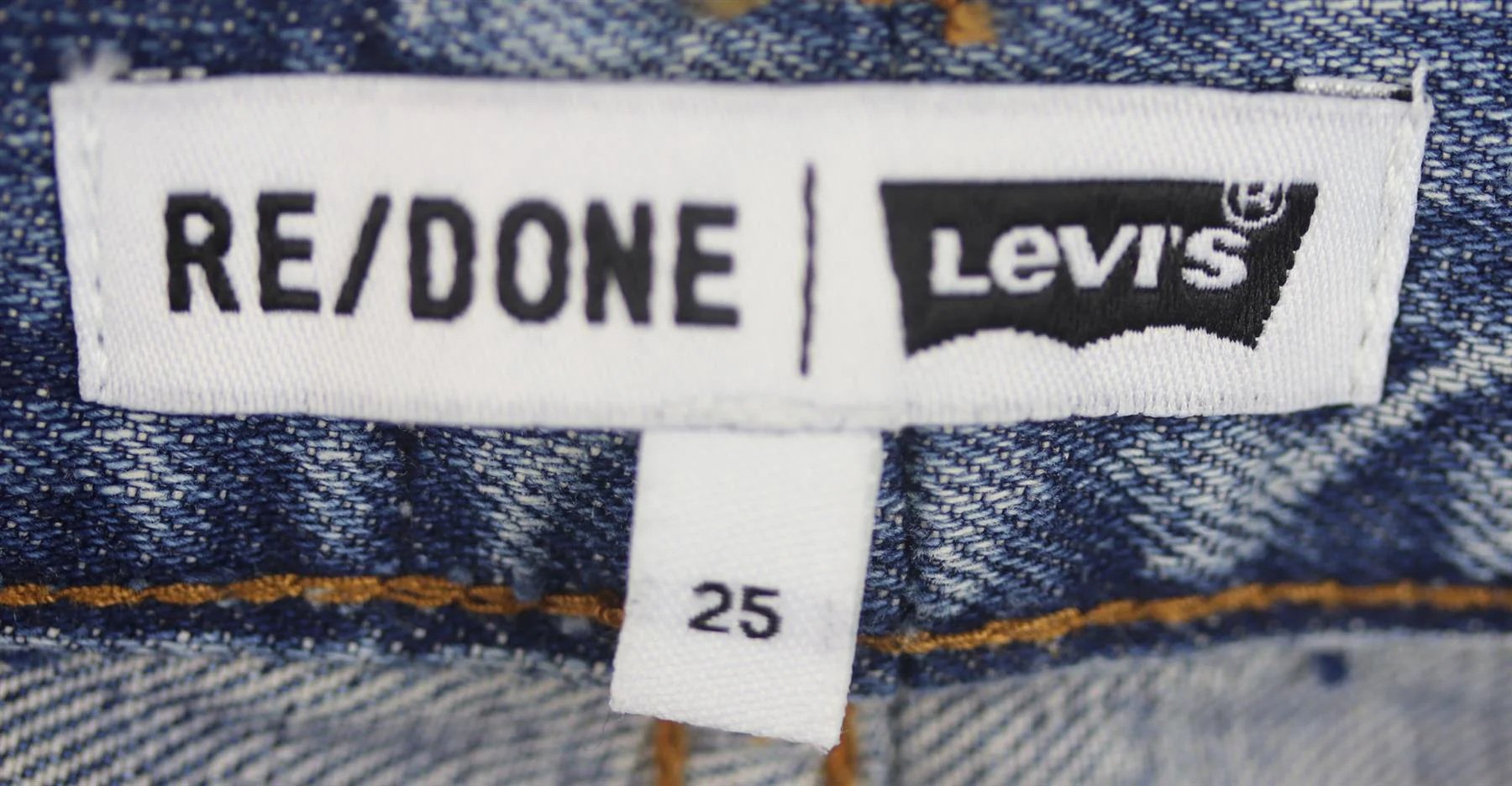 RE/DONE DISTRESSED HIGH WAISTED DENIM SHORTS W25 UK 6/8 - Image 5