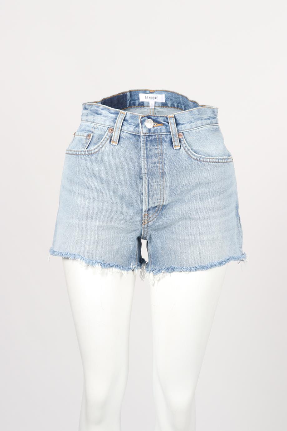 RE/DONE HIGH RISE DENIM SHORTS W25 UK 6-8 - Image 2