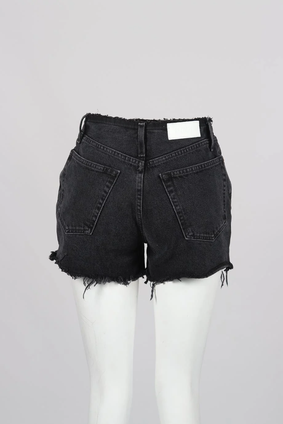 RE/DONE HIGH RISE DENIM SHORTS W25 UK 6-8 - Image 4