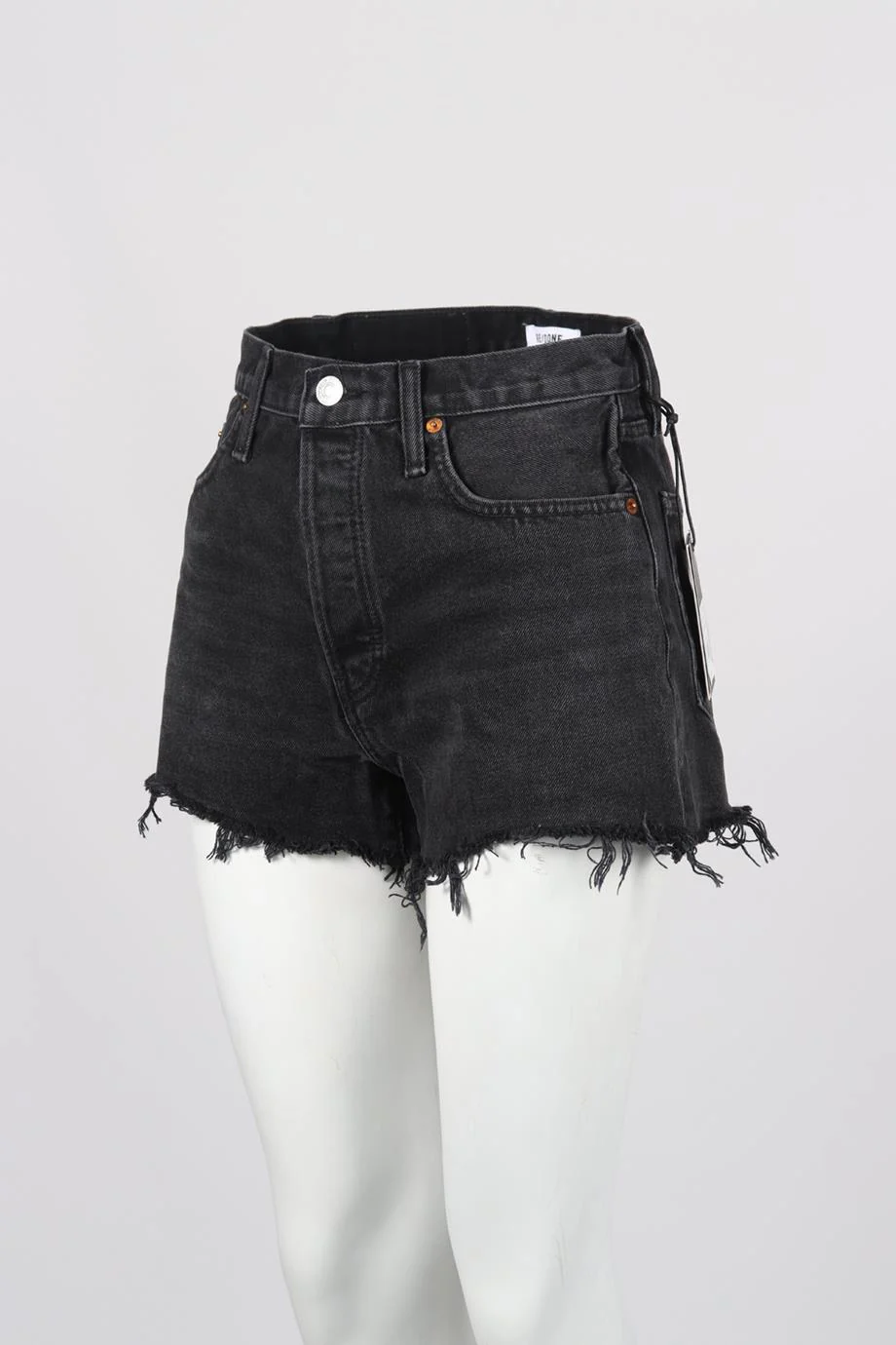 RE/DONE HIGH RISE DENIM SHORTS W25 UK 6-8 - Image 3