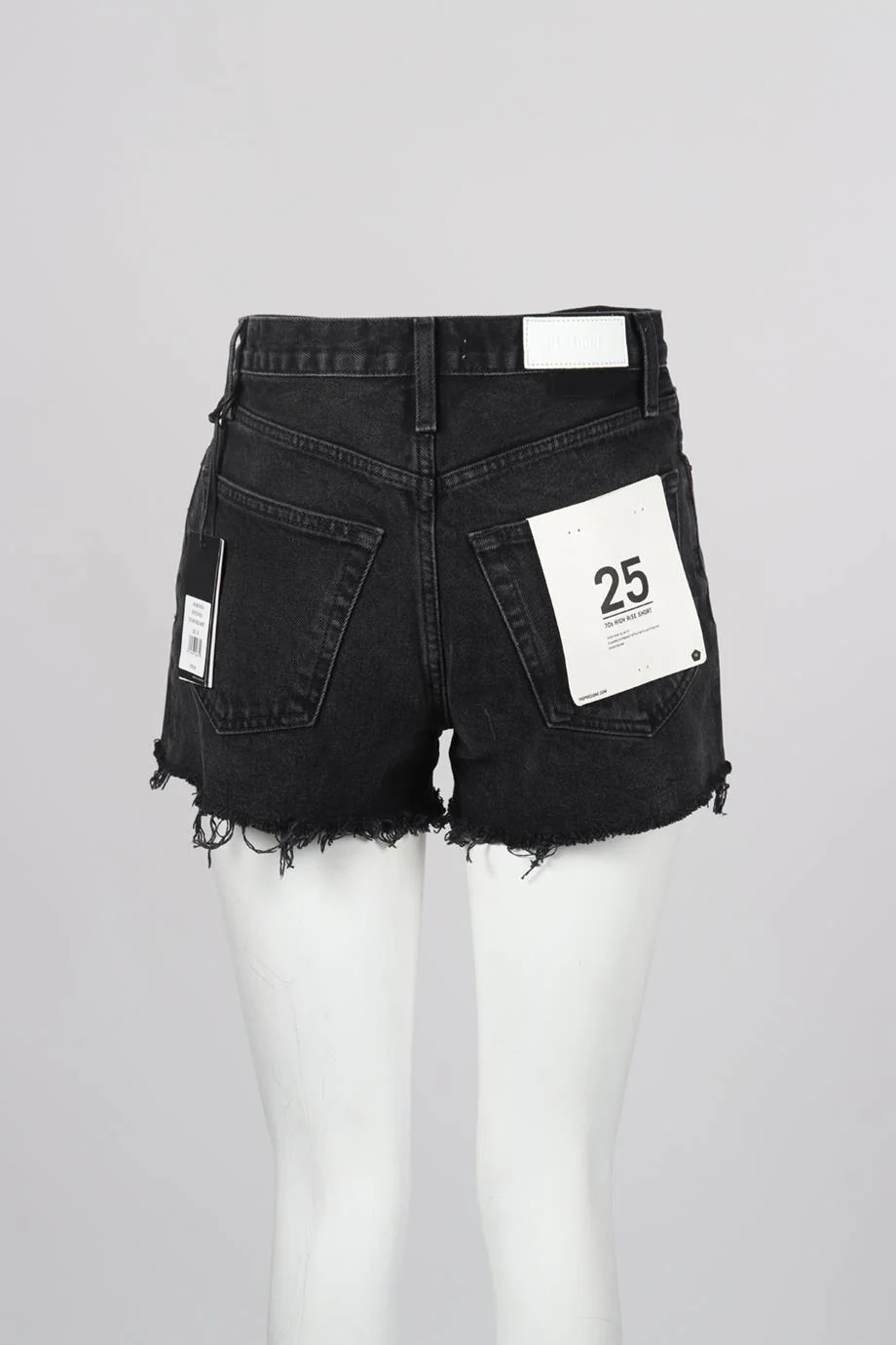 RE/DONE HIGH RISE DENIM SHORTS W25 UK 6-8 - Image 4