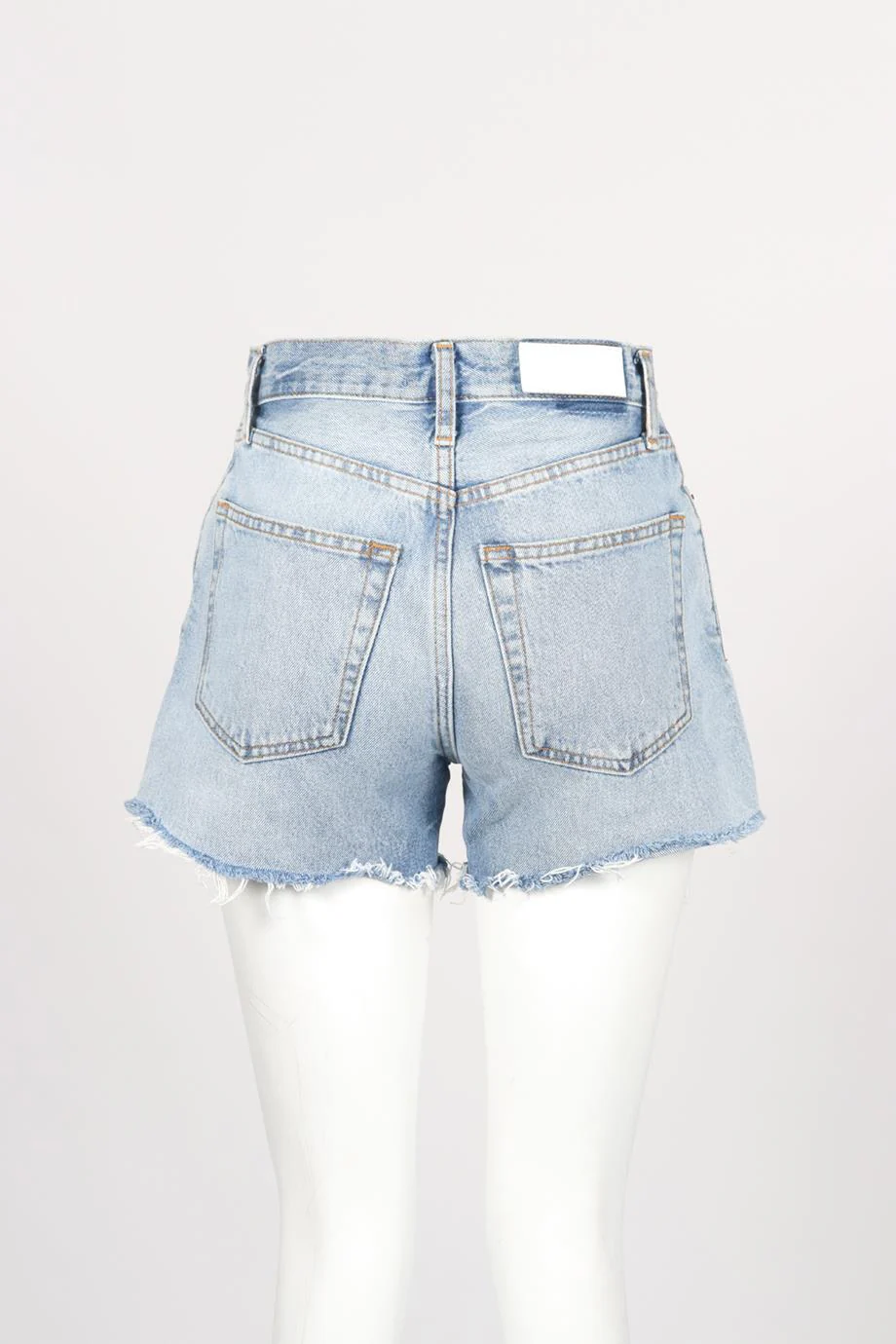 RE/DONE HIGH RISE DENIM SHORTS W25 UK 6-8 - Image 4
