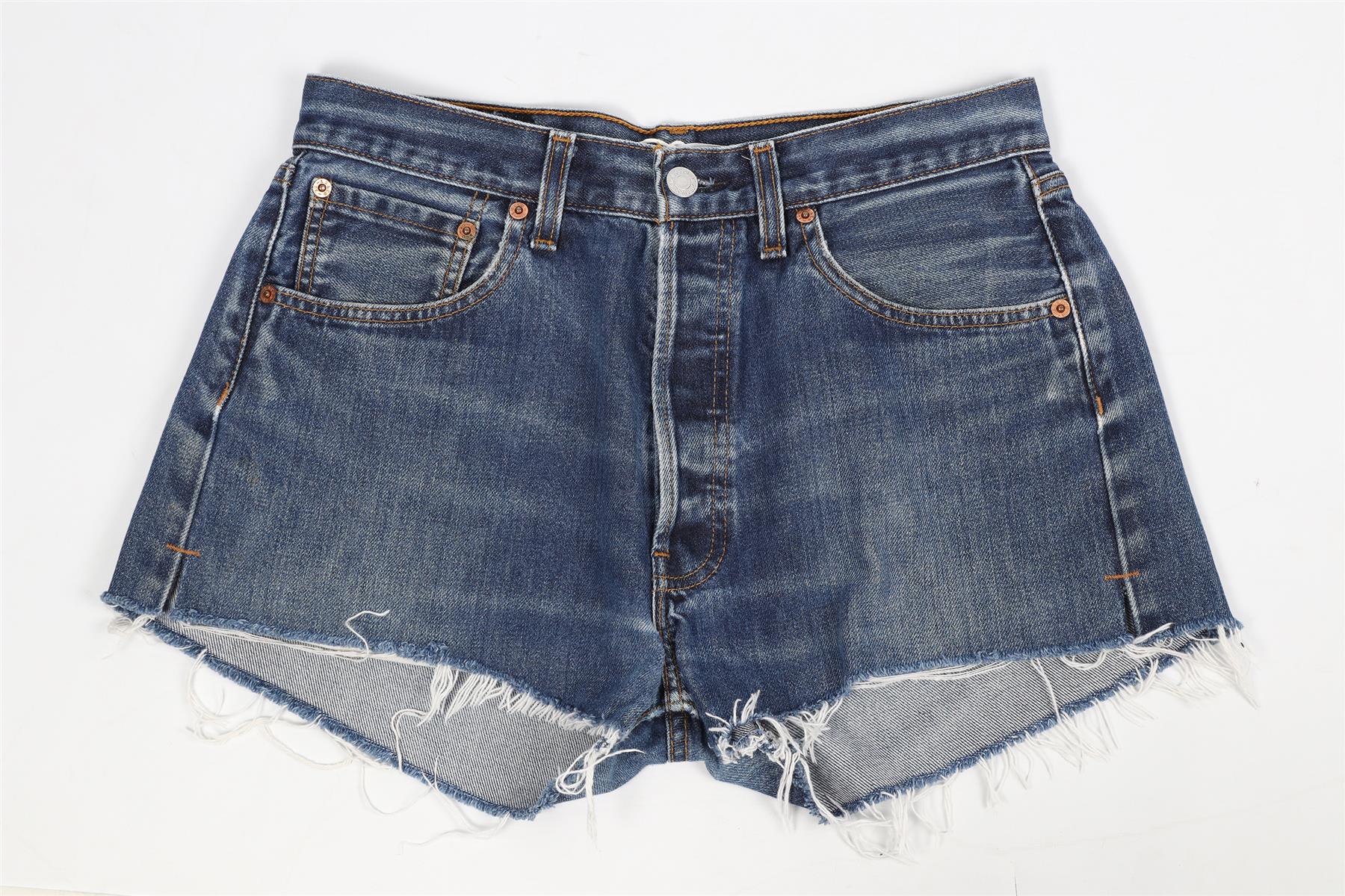 RE/DONE HIGH RISE DENIM SHORTS W27 UK 8-10 - Image 2