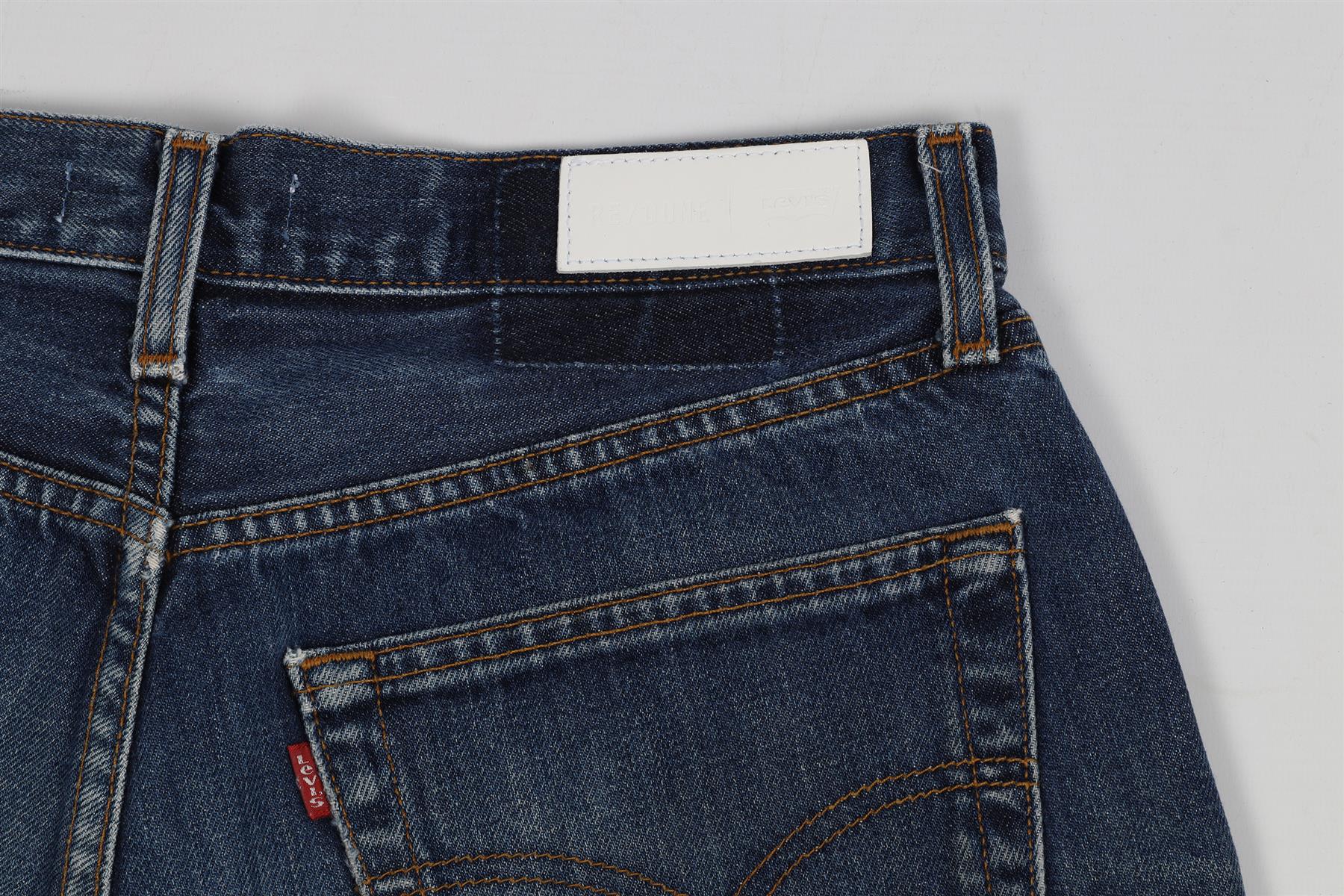 RE/DONE HIGH RISE DENIM SHORTS W27 UK 8-10 - Image 5