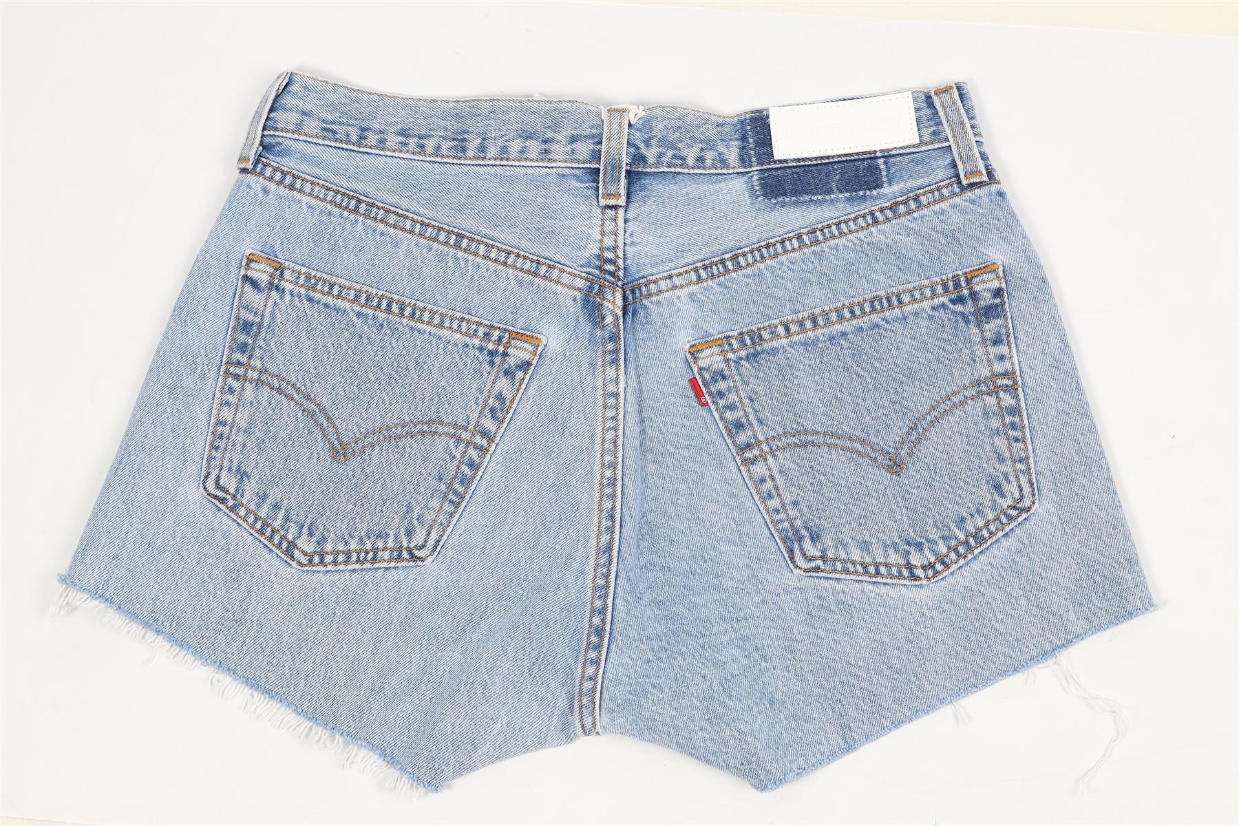 RE/DONE HIGH RISE DENIM SHORTS W27 UK 8-10 - Image 4