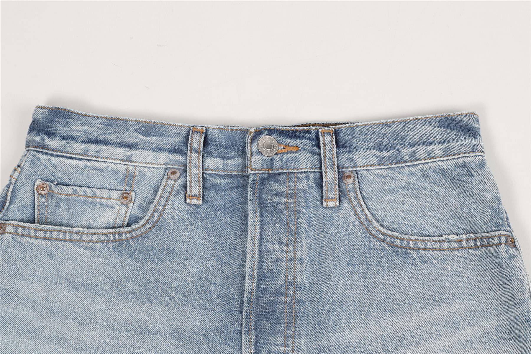 RE/DONE HIGH RISE DENIM SHORTS W27 UK 8-10 - Image 3
