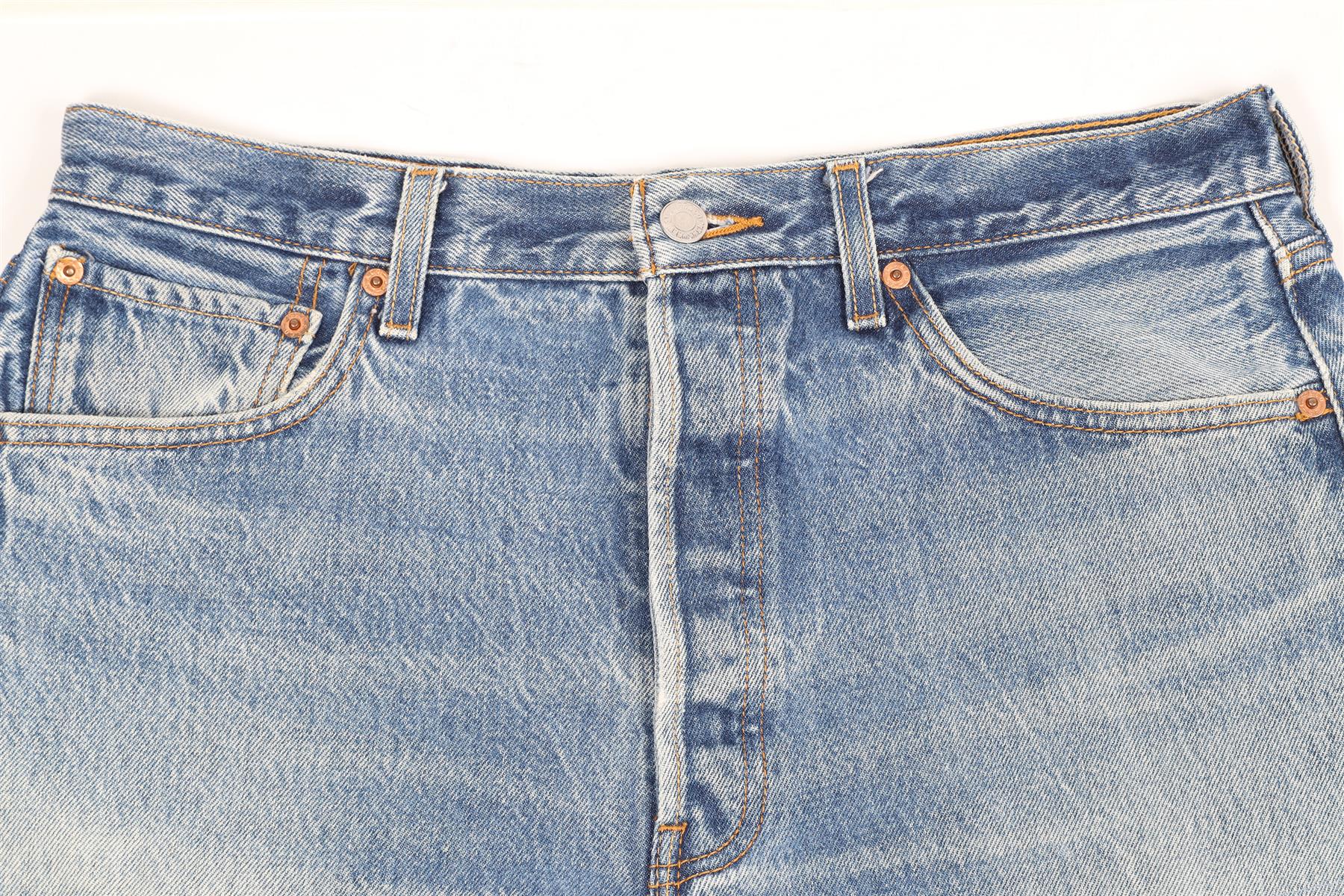 RE/DONE HIGH RISE DENIM SHORTS W28 UK 10 - Image 3