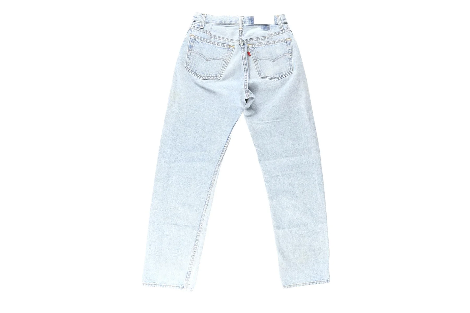 RE/DONE + LEVI'S BLUE HIGH RISE STRAIGHT LEG JEANS W25 UK 6/8 - Image 4
