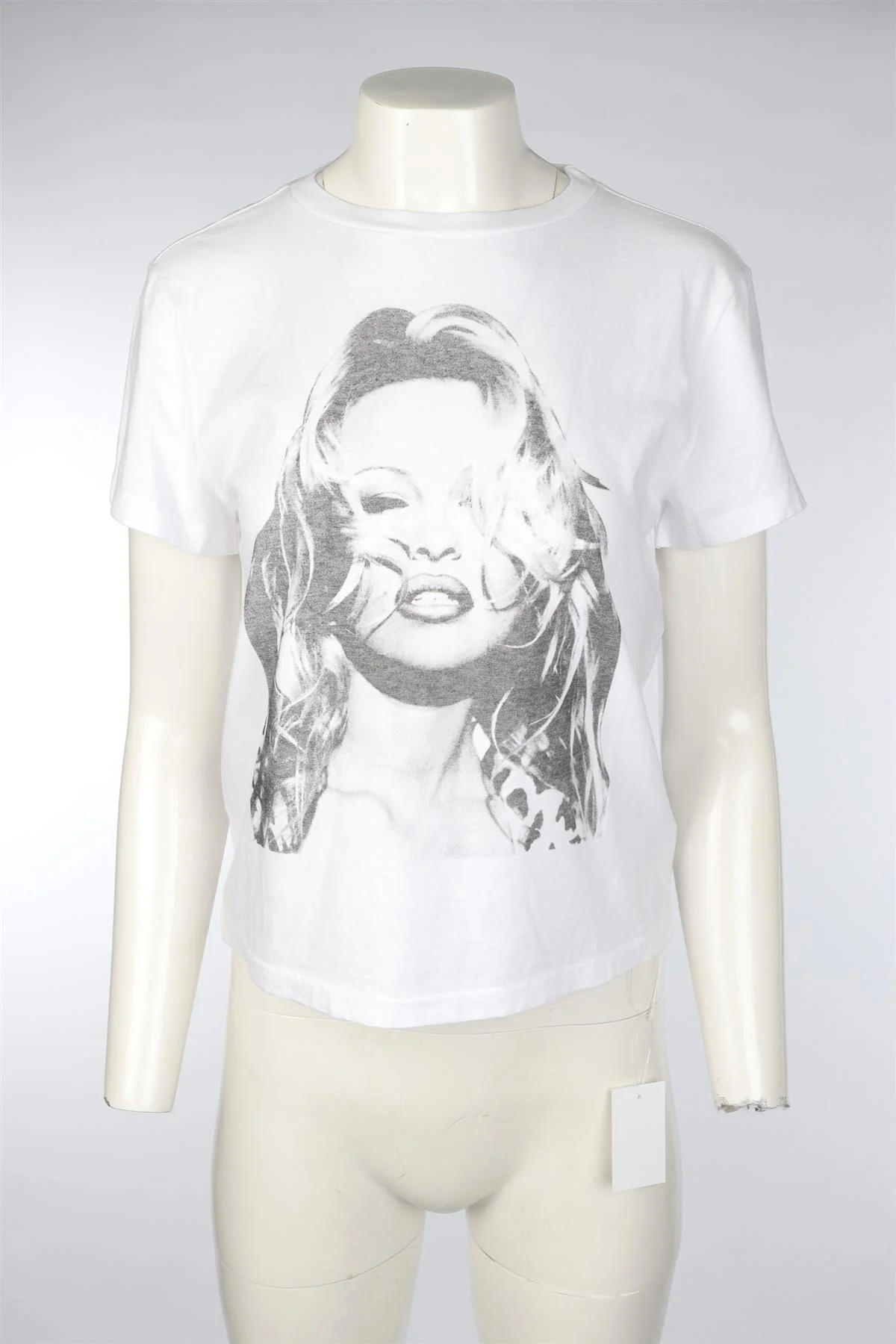 RE/DONE + PAMELA ANDERSON WHITE COTTON T-SHIRT MEDIUM - Image 2