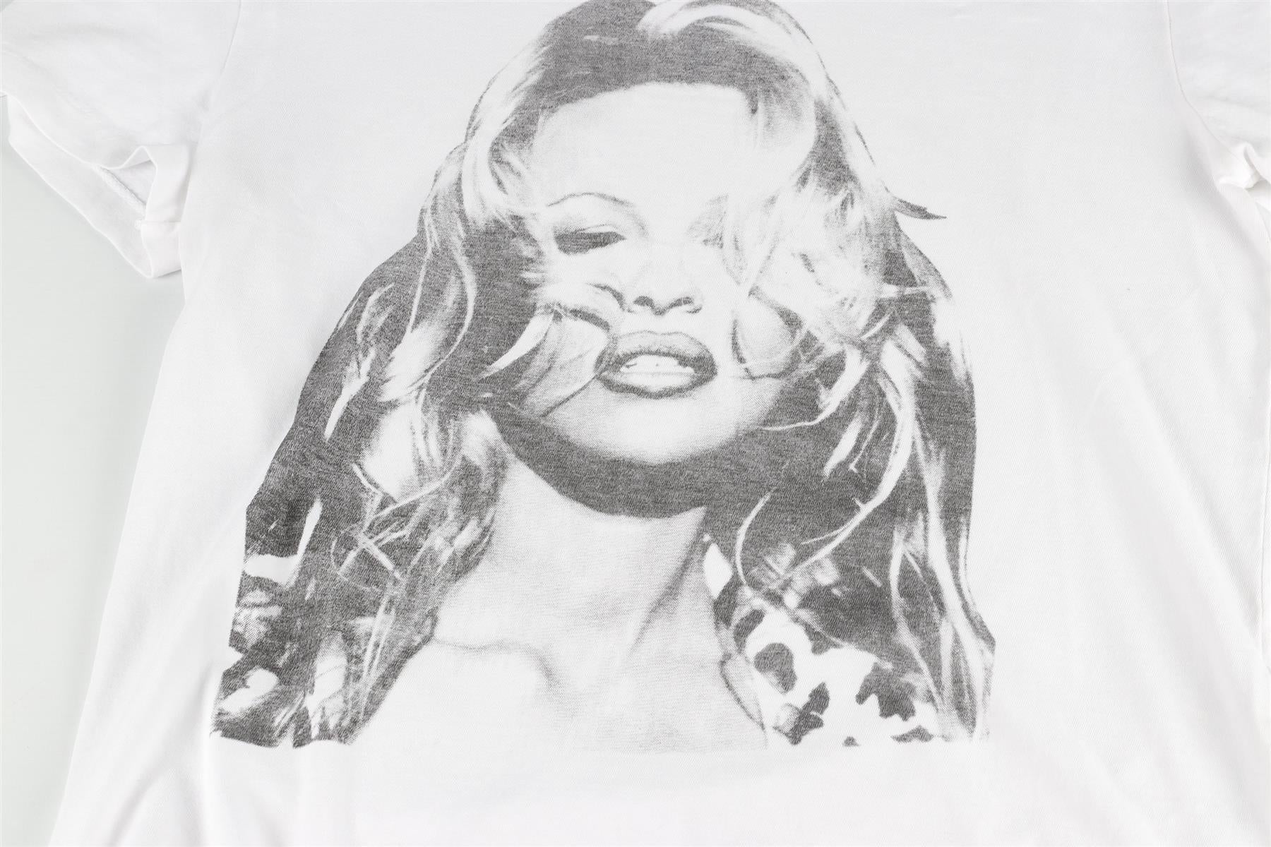 RE/DONE + PAMELA ANDERSON WHITE COTTON T-SHIRT XSMALL - Image 3
