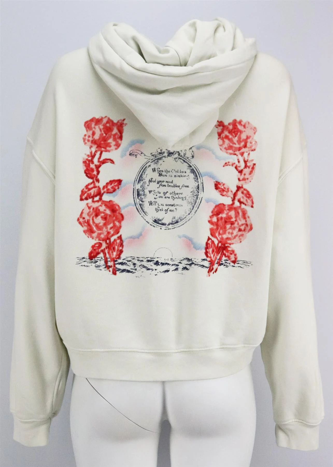 RE/DONE PRINTED COTTON TERRY HOODIE SMALL - Image 4