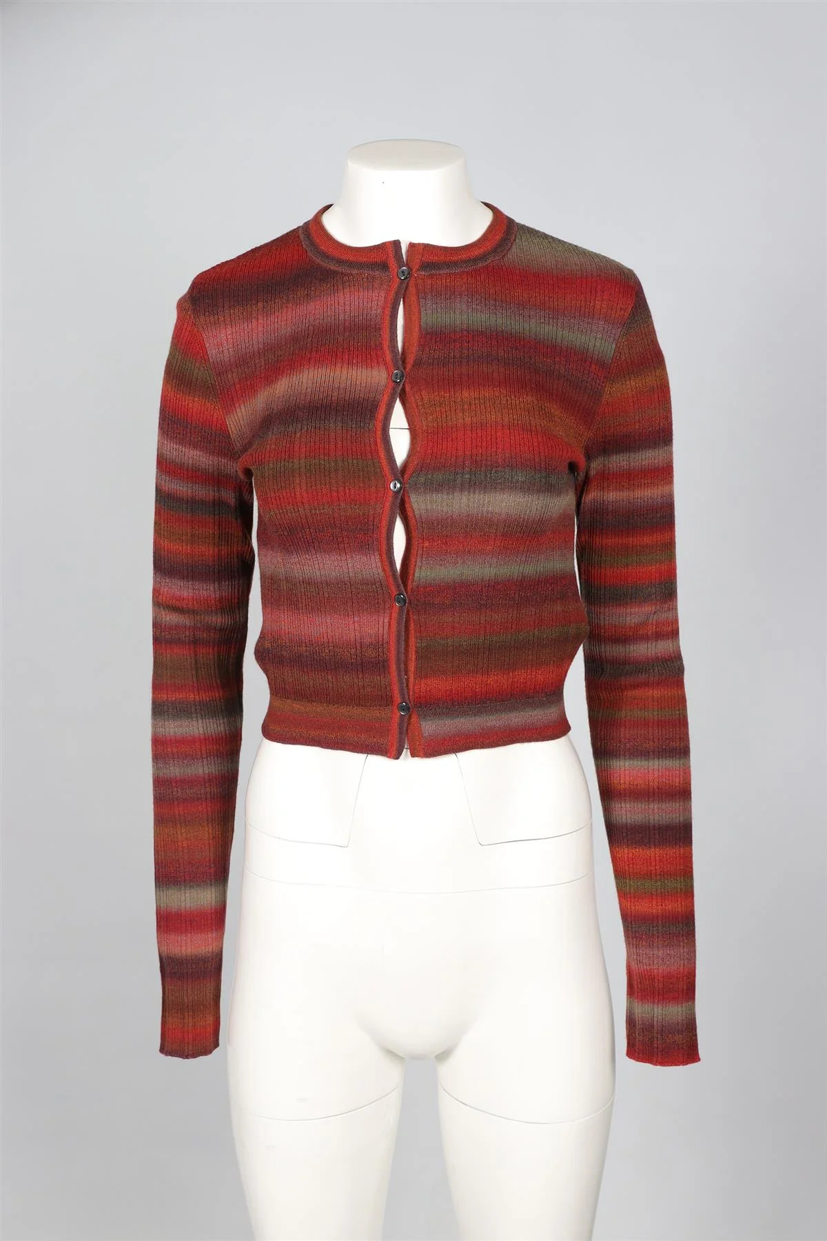 RE/DONE RED WOOL CARDIGAN SMALL - Image 2