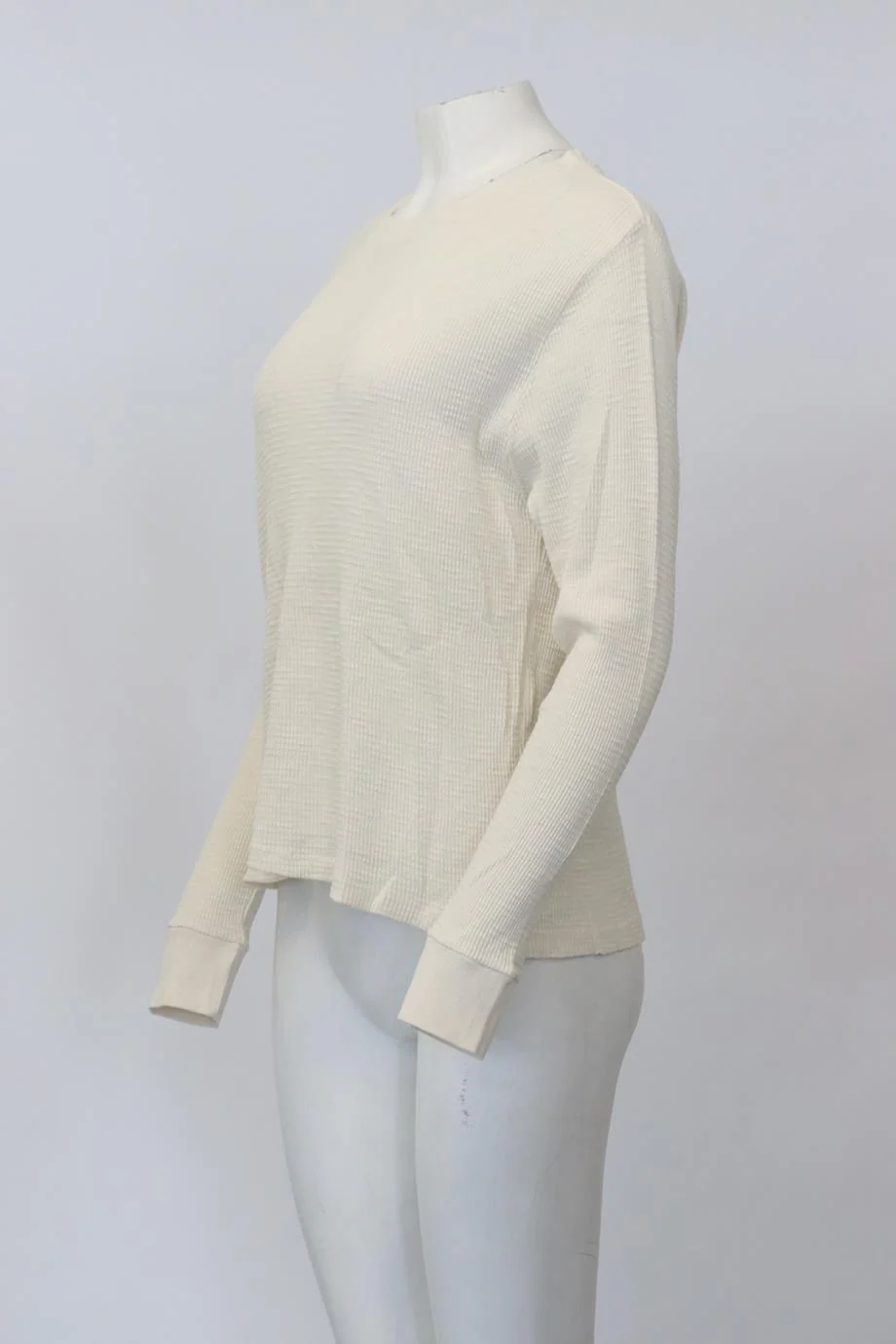 RE/DONE WAFFLE KNIT COTTON TOP MEDIUM - Image 3