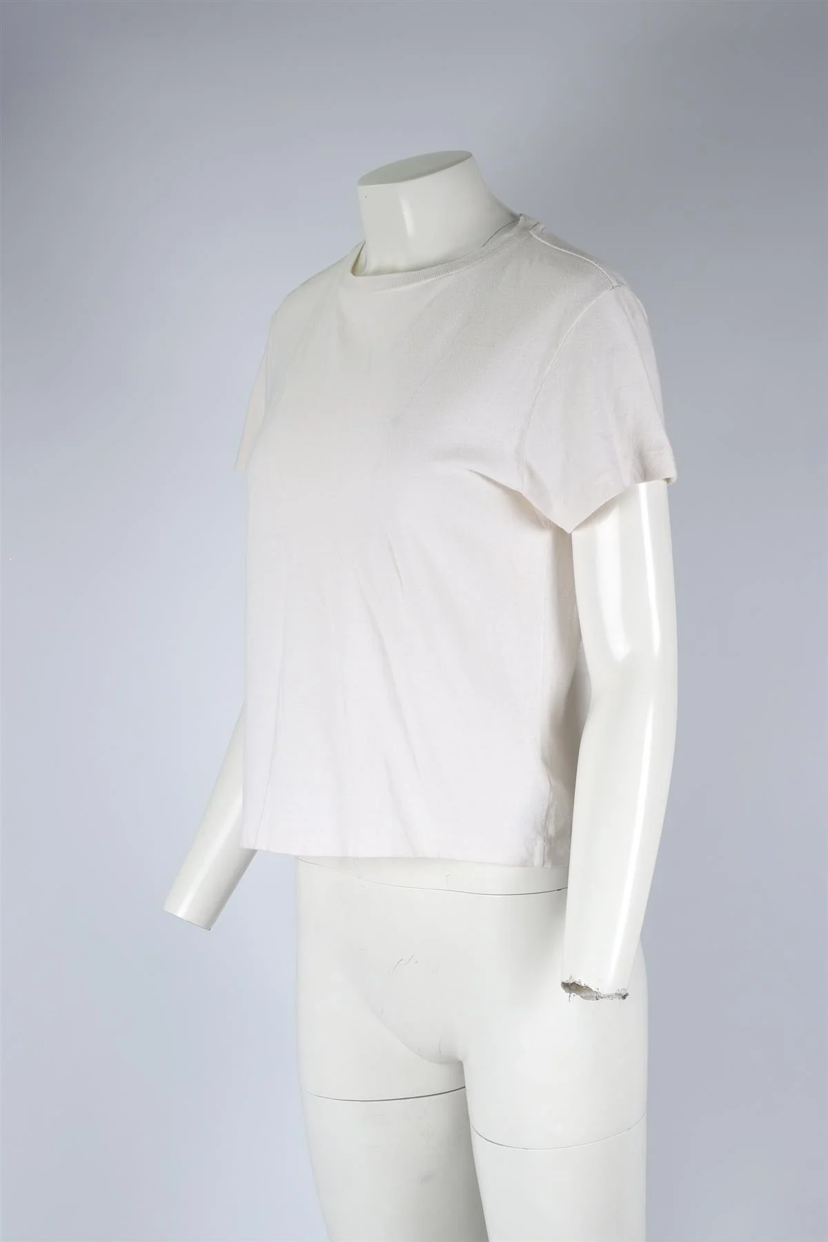 RE/DONE WHITE COTTON T-SHIRT MEDIUM - Image 3