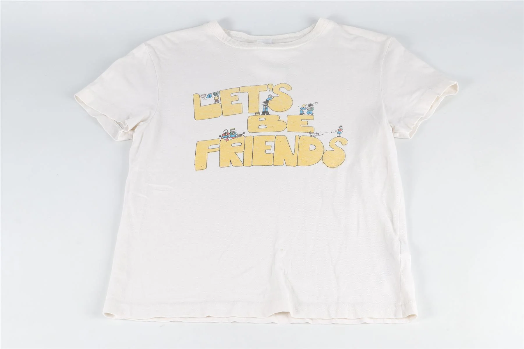 RE/DONE WHITE COTTON T-SHIRT XSMALL - Image 2