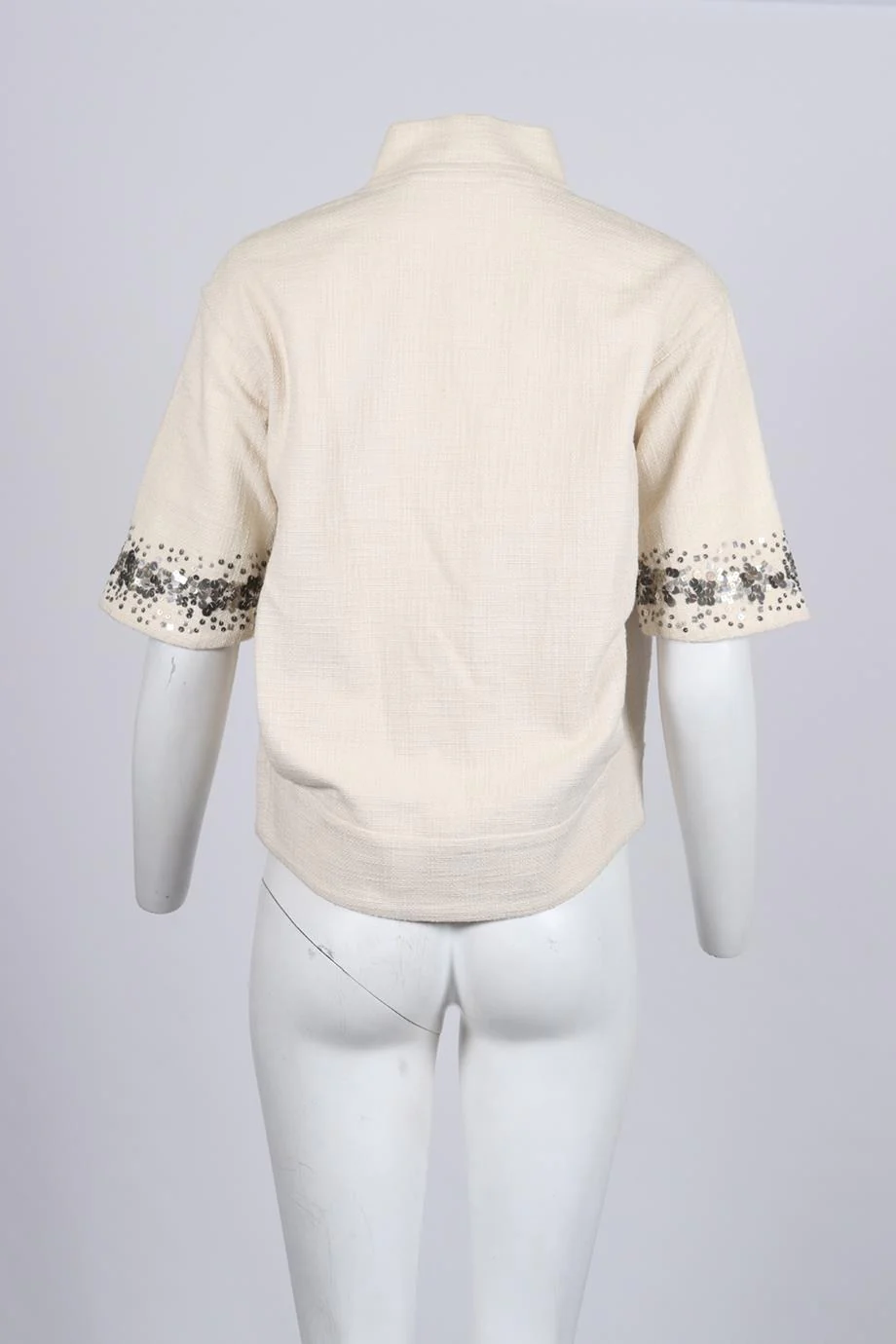 REBECCA TAYLOR COTTON JACKET US 0 UK 4 - Image 4
