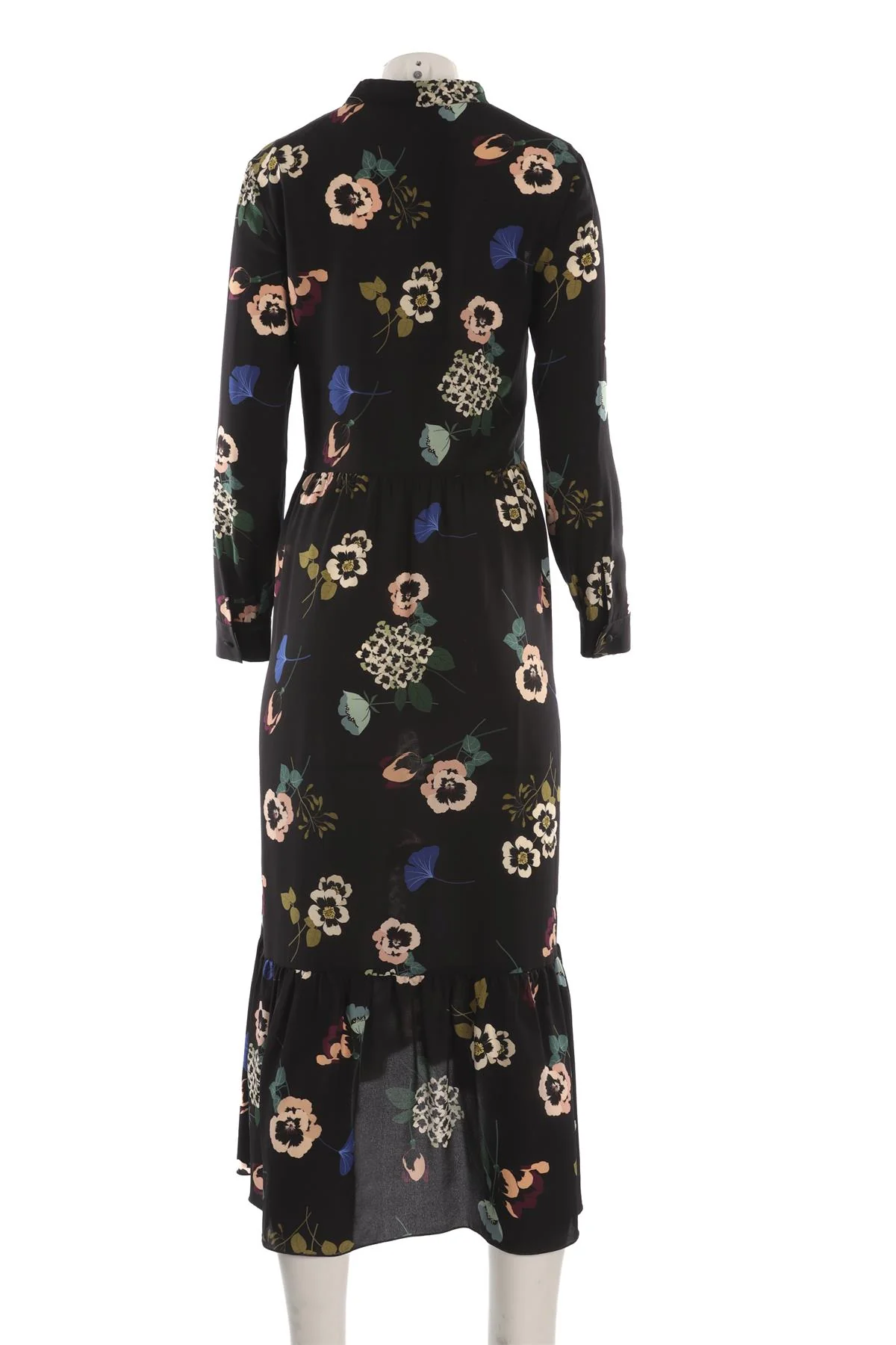 RED VALENTINO BLACK SILK MAXI DRESS IT 38 UK 6 - Image 4