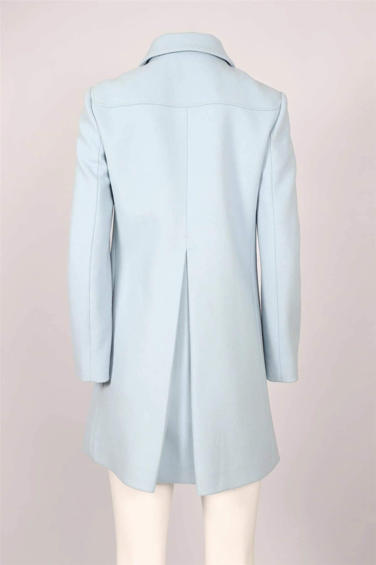 RED VALENTINO BLUE WOOL BLEND COAT IT 40 UK 8 - Image 4