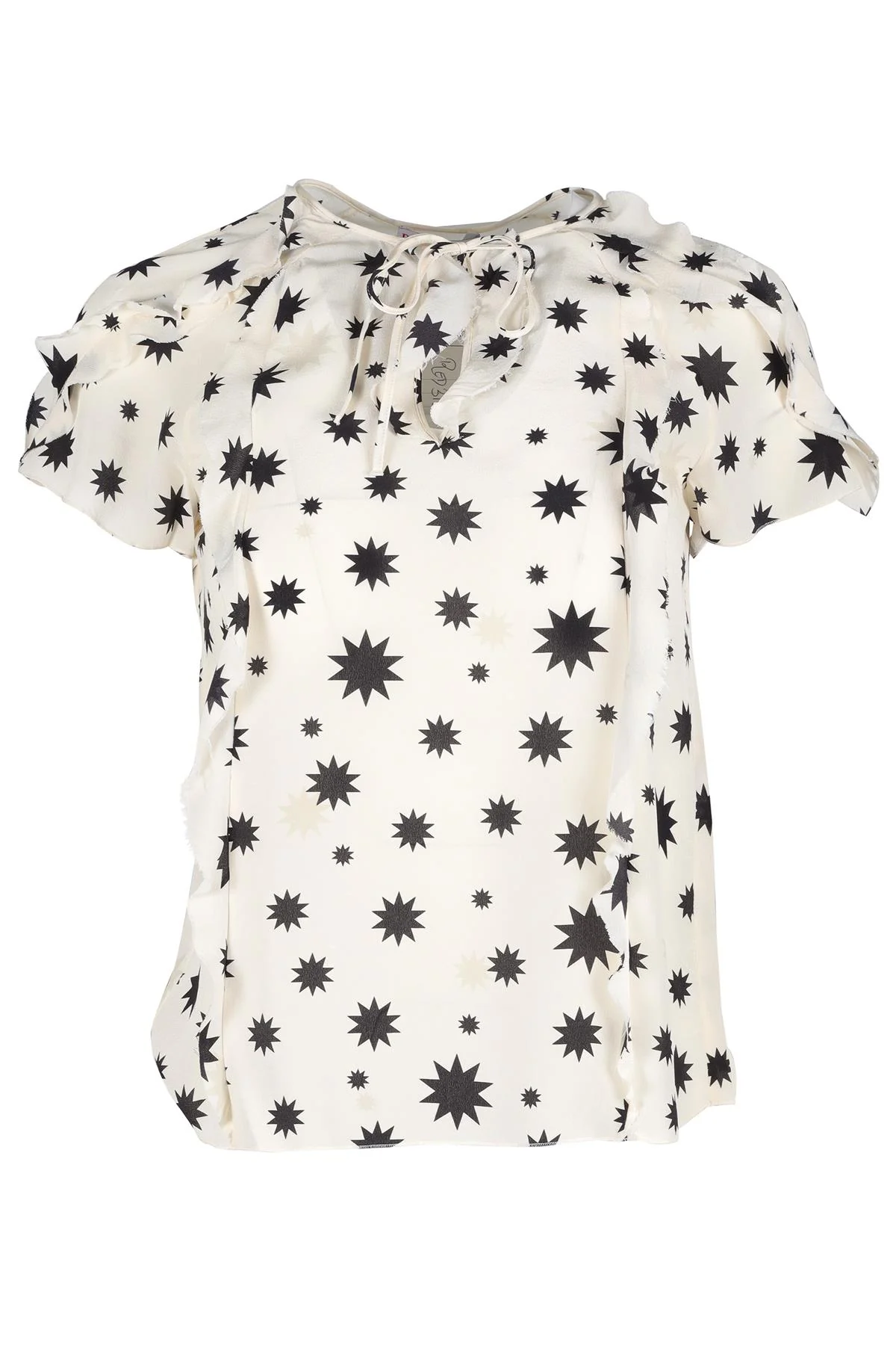 RED VALENTINO CREAM SILK TOP XSMALL - Image 5