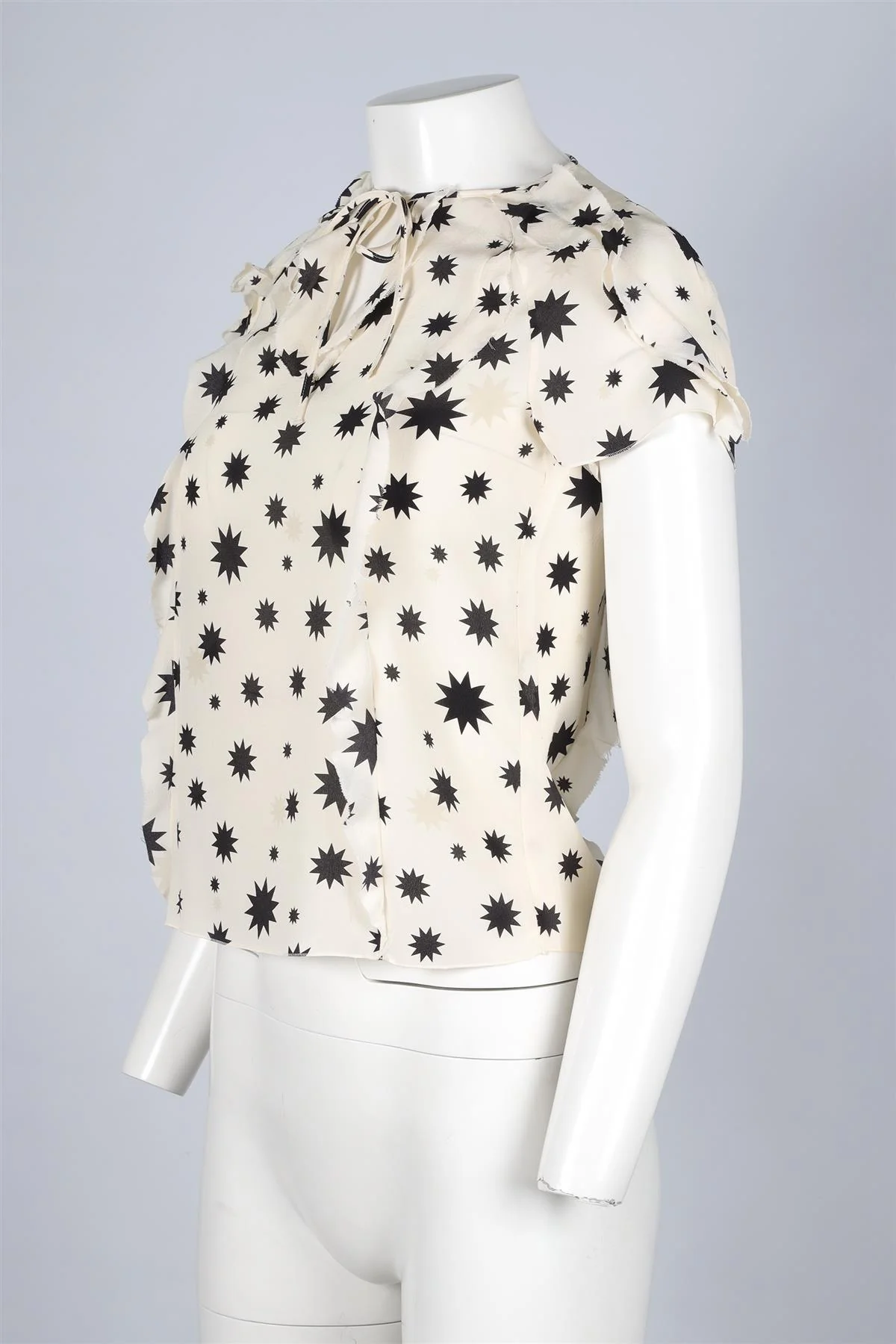 RED VALENTINO CREAM SILK TOP XSMALL - Image 7