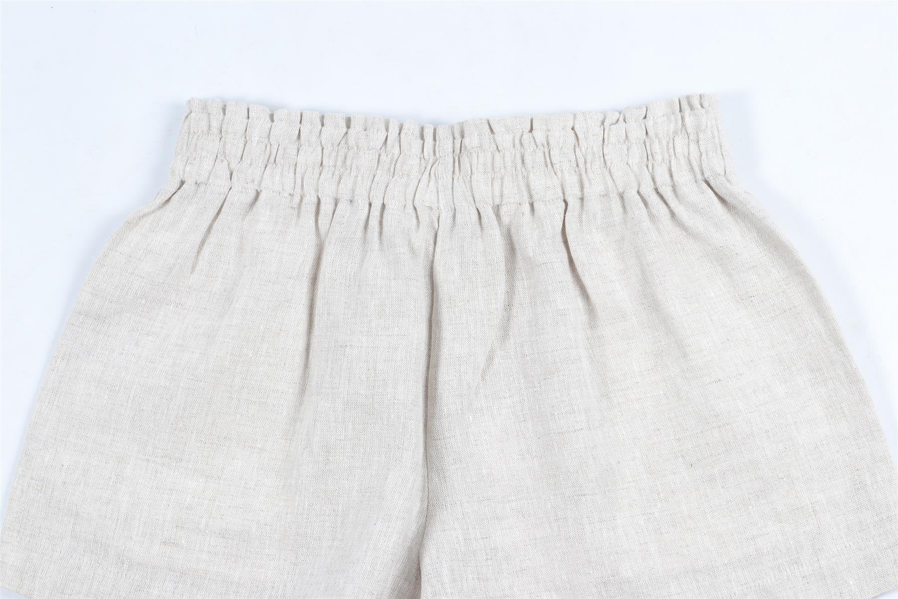 REFORMATION BEIGE LINEN SHORTS XSMALL - Image 5