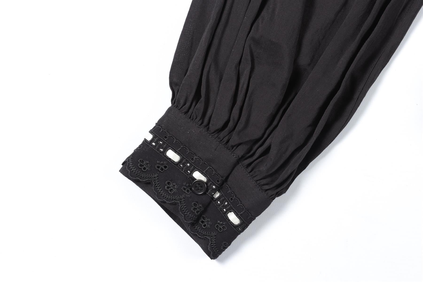 REFORMATION BLACK COTTON TOP US 2 UK 6 - Image 5