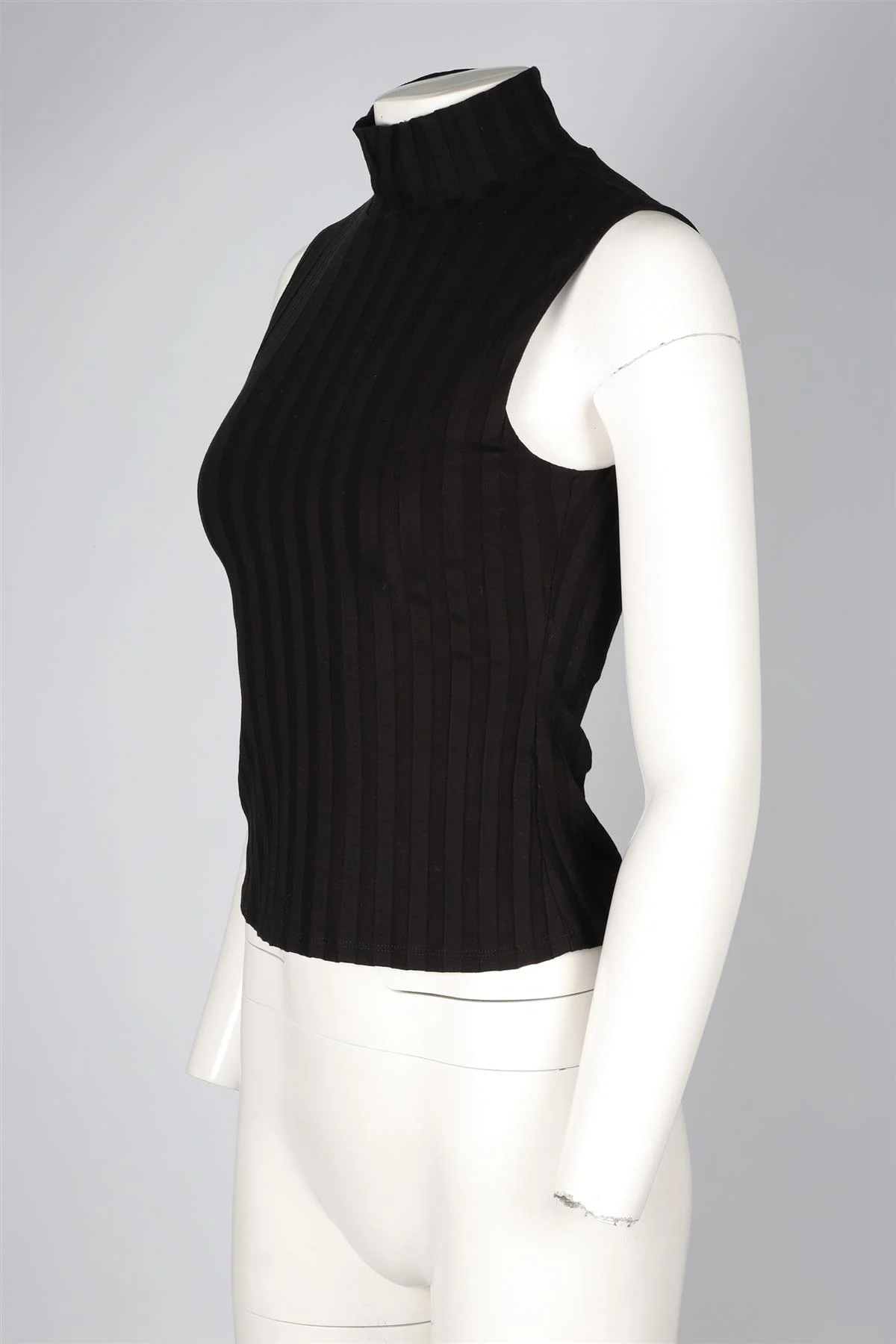REFORMATION BLACK JERSEY TOP SMALL - Image 3