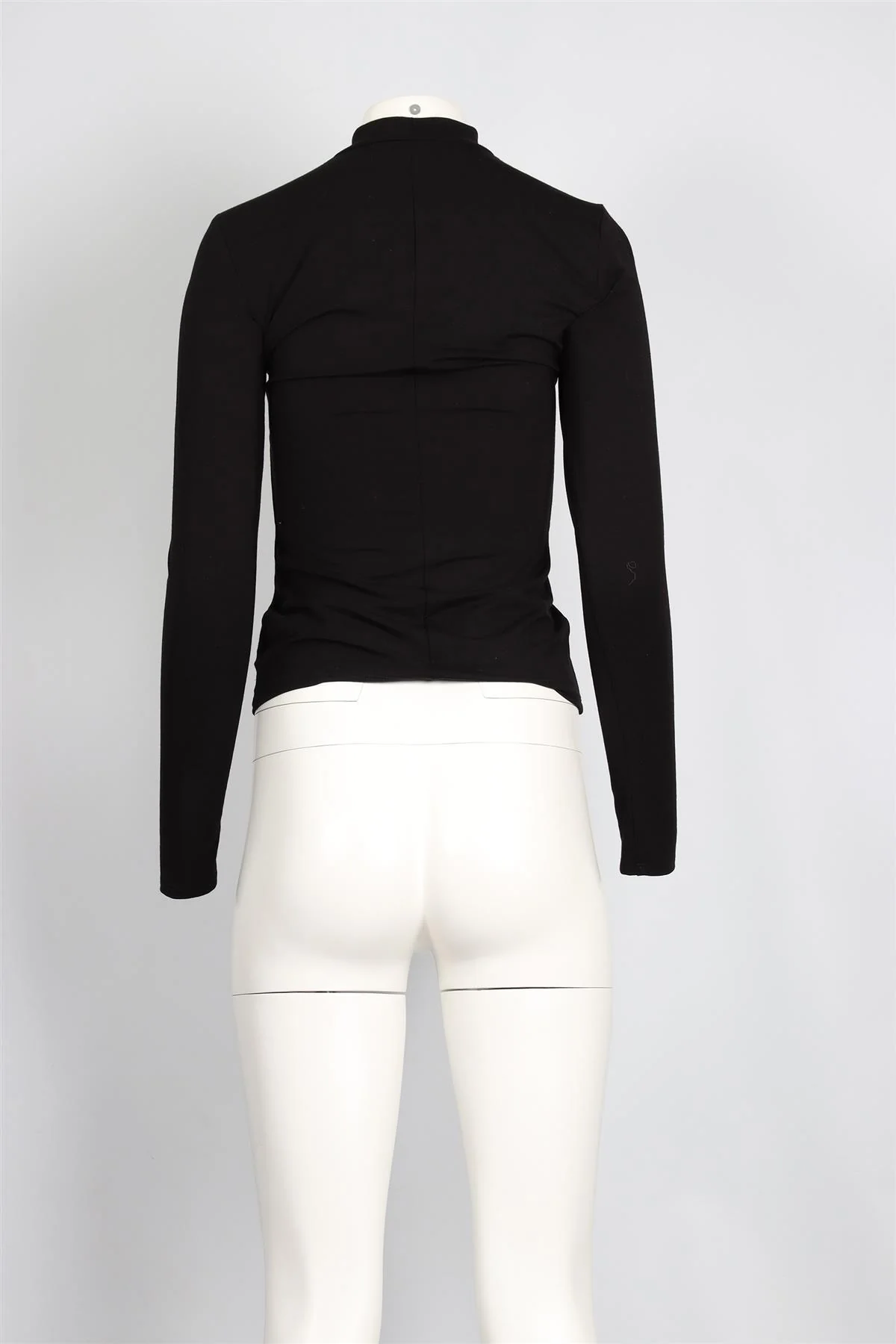REFORMATION BLACK JERSEY TOP SMALL - Image 4