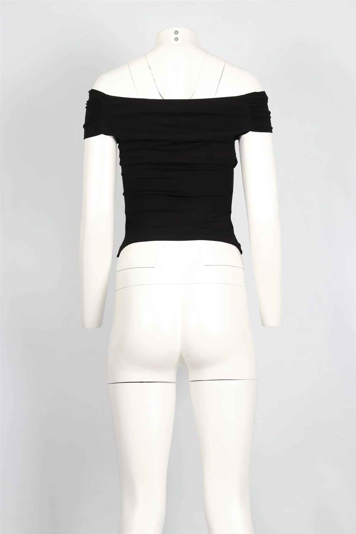 REFORMATION BLACK JERSEY TOP XSMALL - Image 4