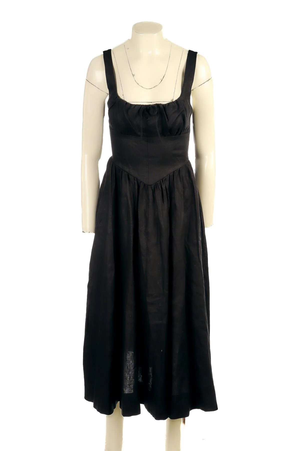REFORMATION BLACK LINEN MAXI DRESS US 2 UK 6 - Image 2