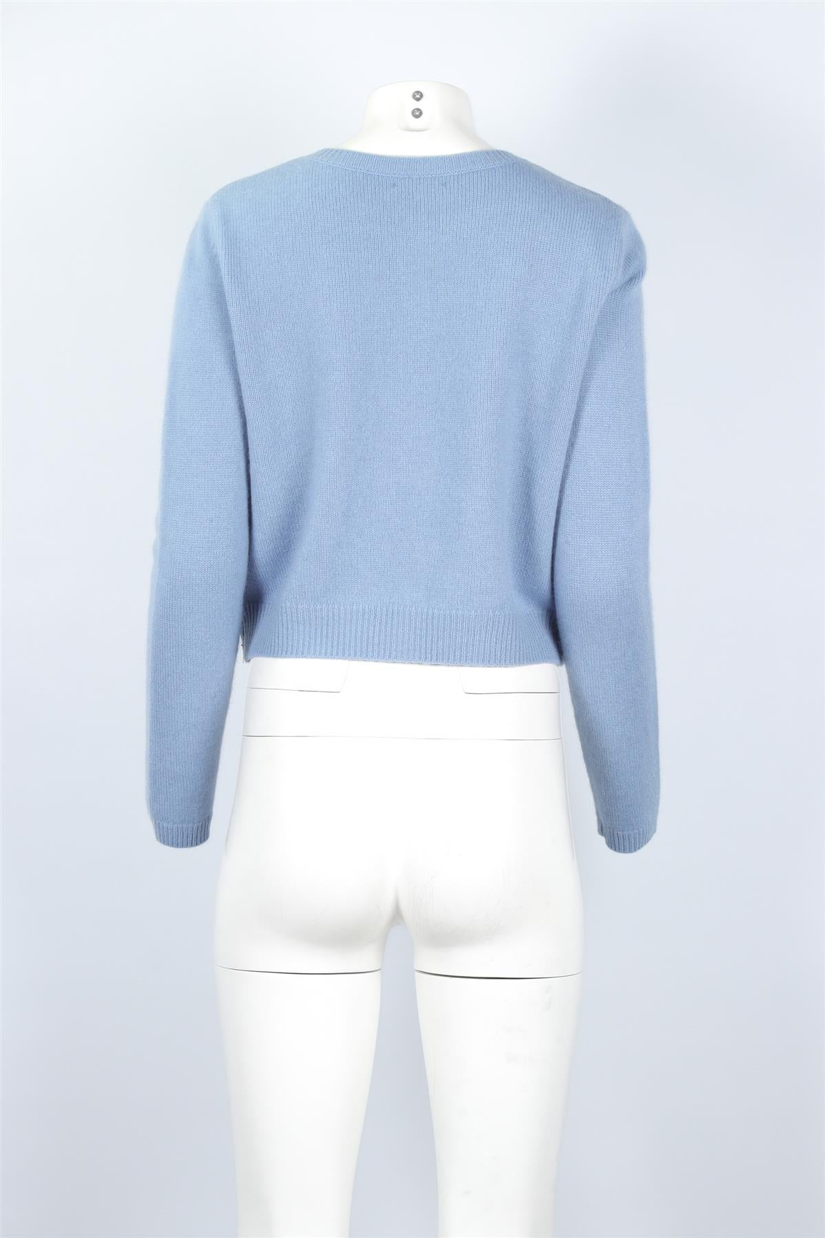 REFORMATION BLUE CASHMERE CARDIGAN SMALL - Image 4
