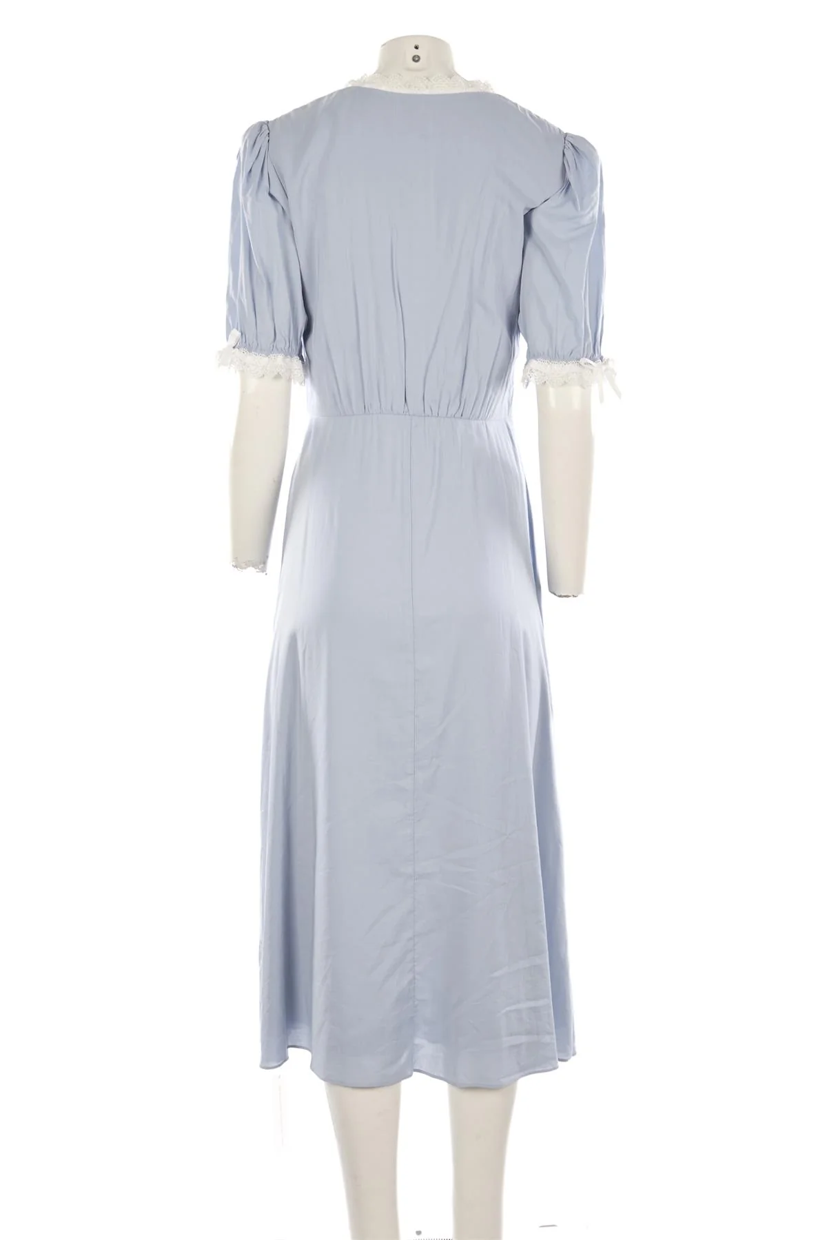 REFORMATION BLUE COTTON MAXI DRESS US 10 UK 14 - Image 4