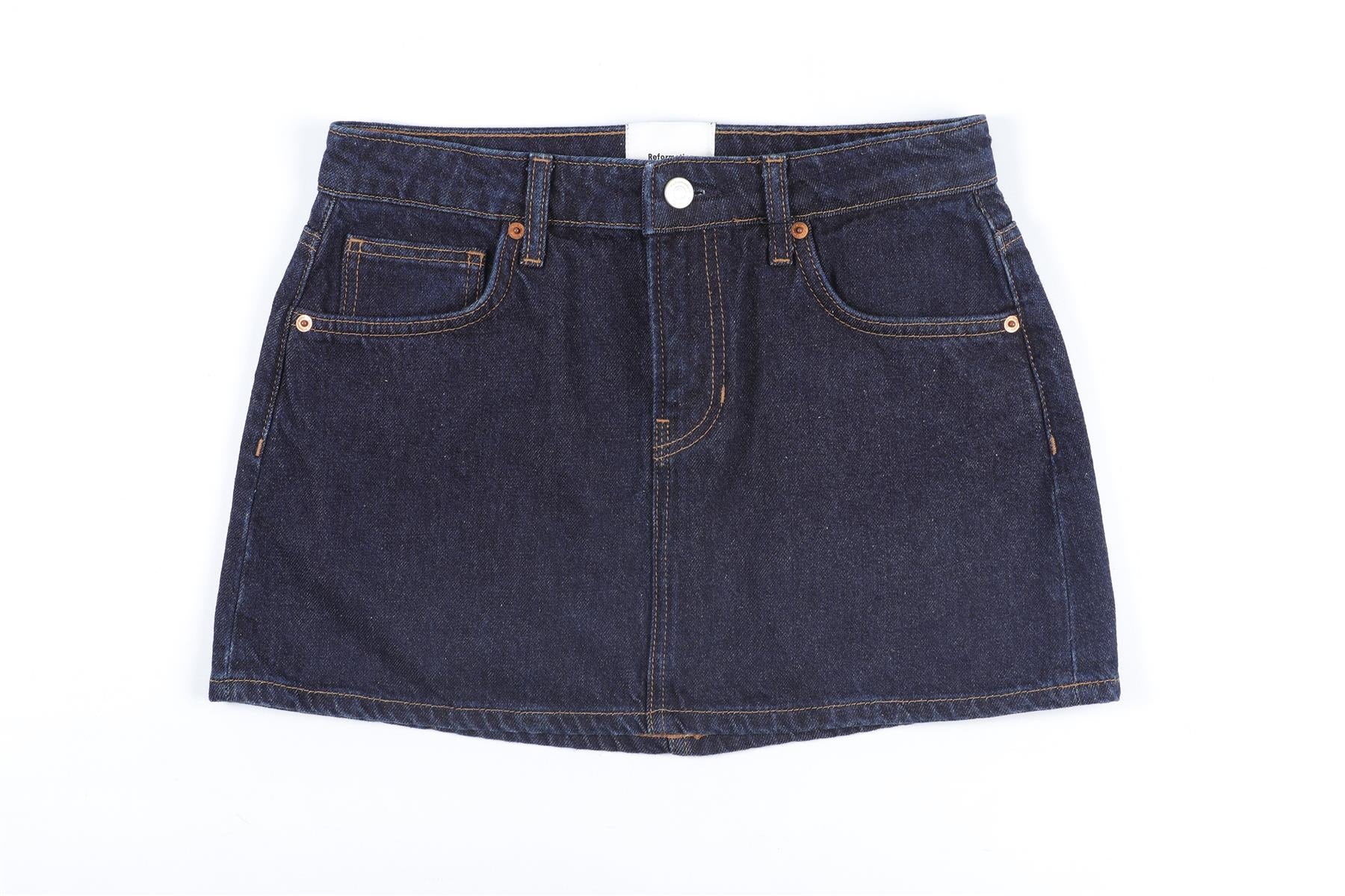 REFORMATION BLUE DEMIN MINI SKIRT W25 UK 6-8 - Image 2