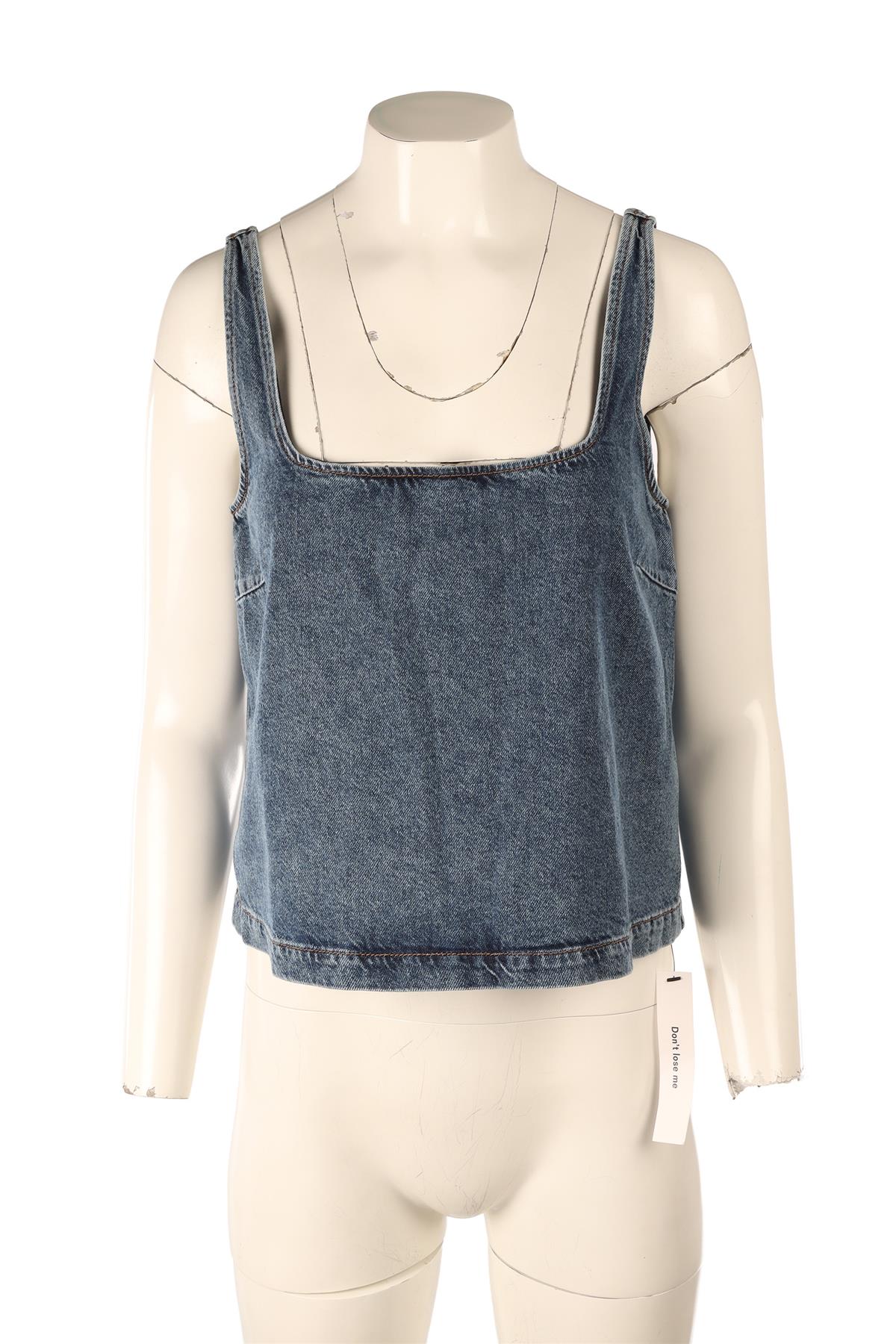 REFORMATION BLUE DENIM TOP SMALL - Image 2
