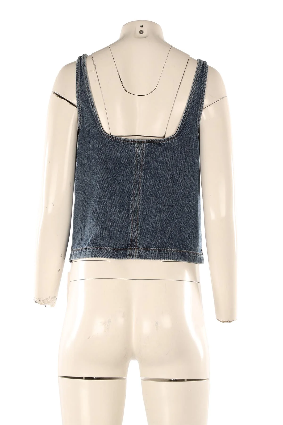 REFORMATION BLUE DENIM TOP SMALL - Image 4
