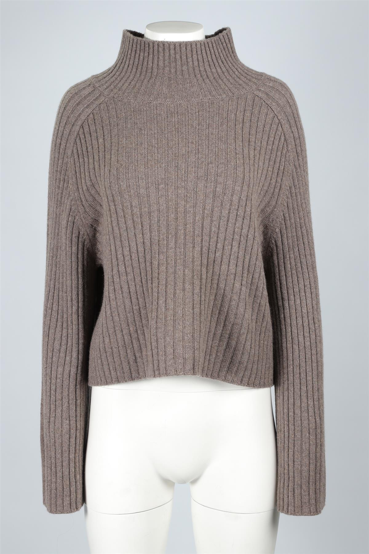 REFORMATION BROWN CASHMERE JUMPER LARGE - Image 2