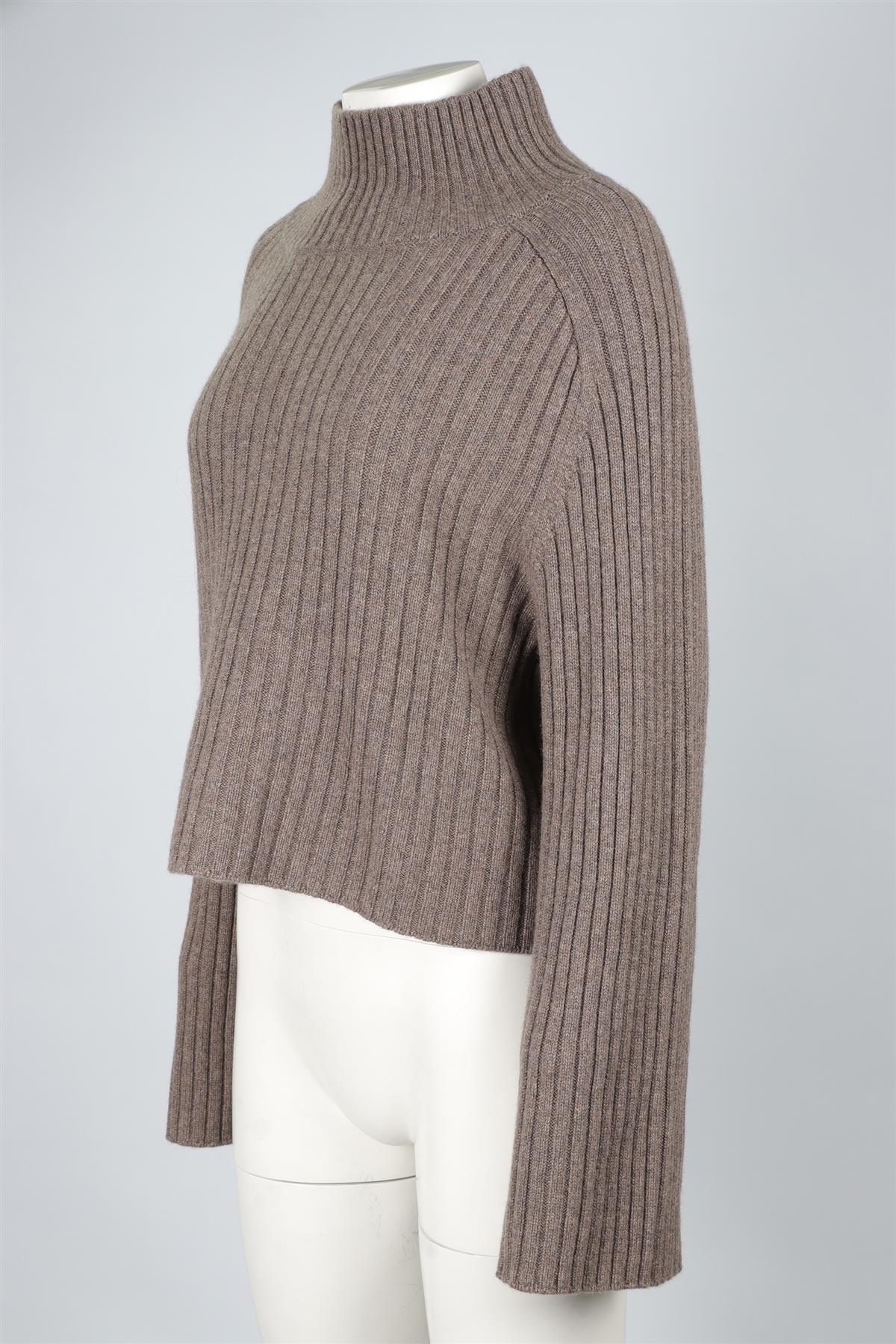 REFORMATION BROWN CASHMERE JUMPER LARGE - Image 3