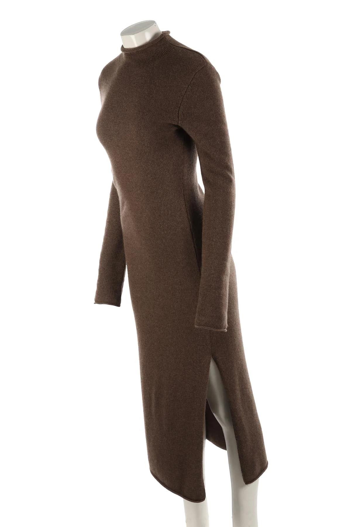 REFORMATION BROWN CASHMERE MAXI DRESS MEDIUM - Image 3