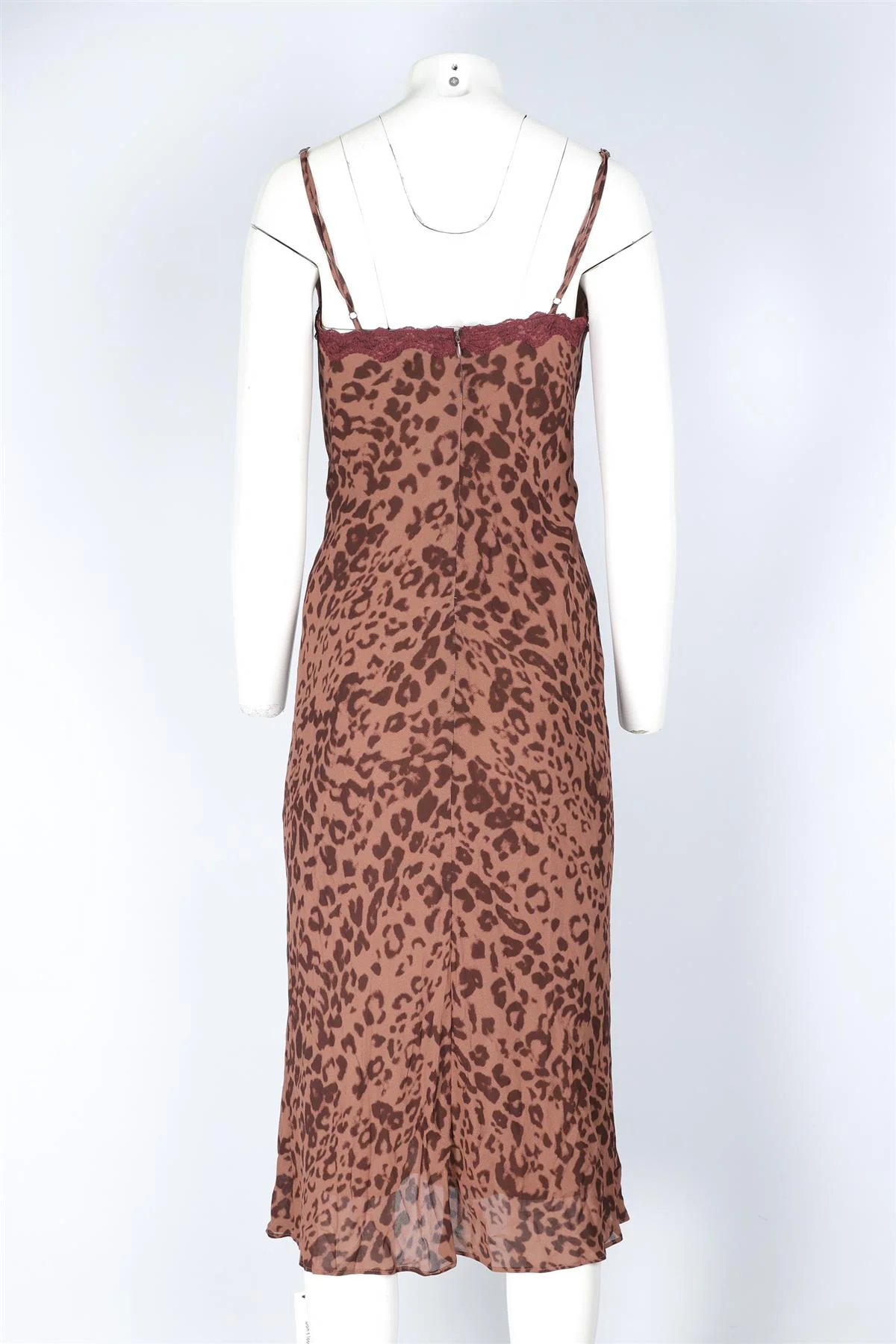 REFORMATION BROWN CREPE MAXI DRESS US 2 UK 6 - Image 4