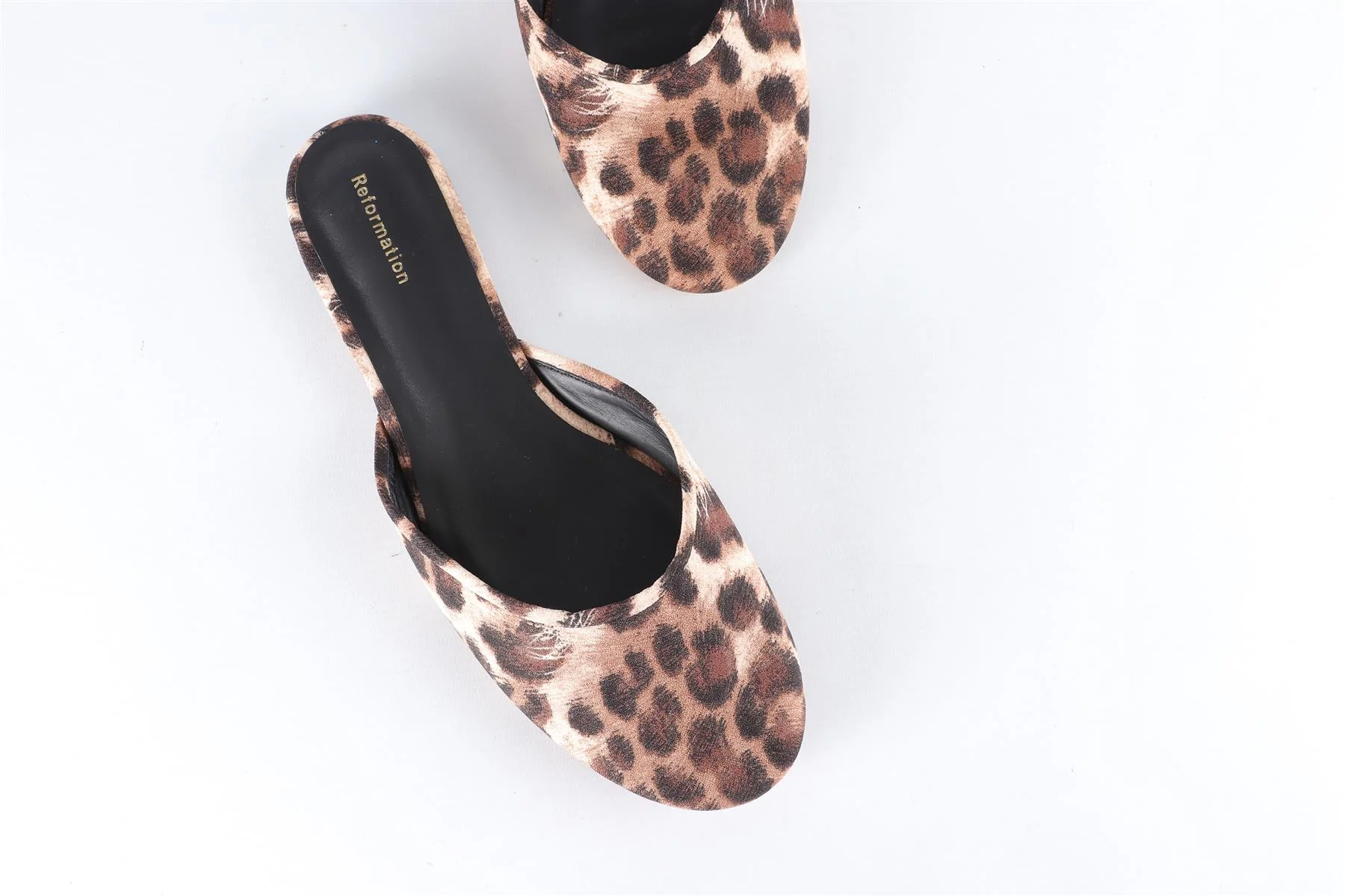 REFORMATION BROWN FABRIC MULES EU 38 UK 5 US 8 - Image 4